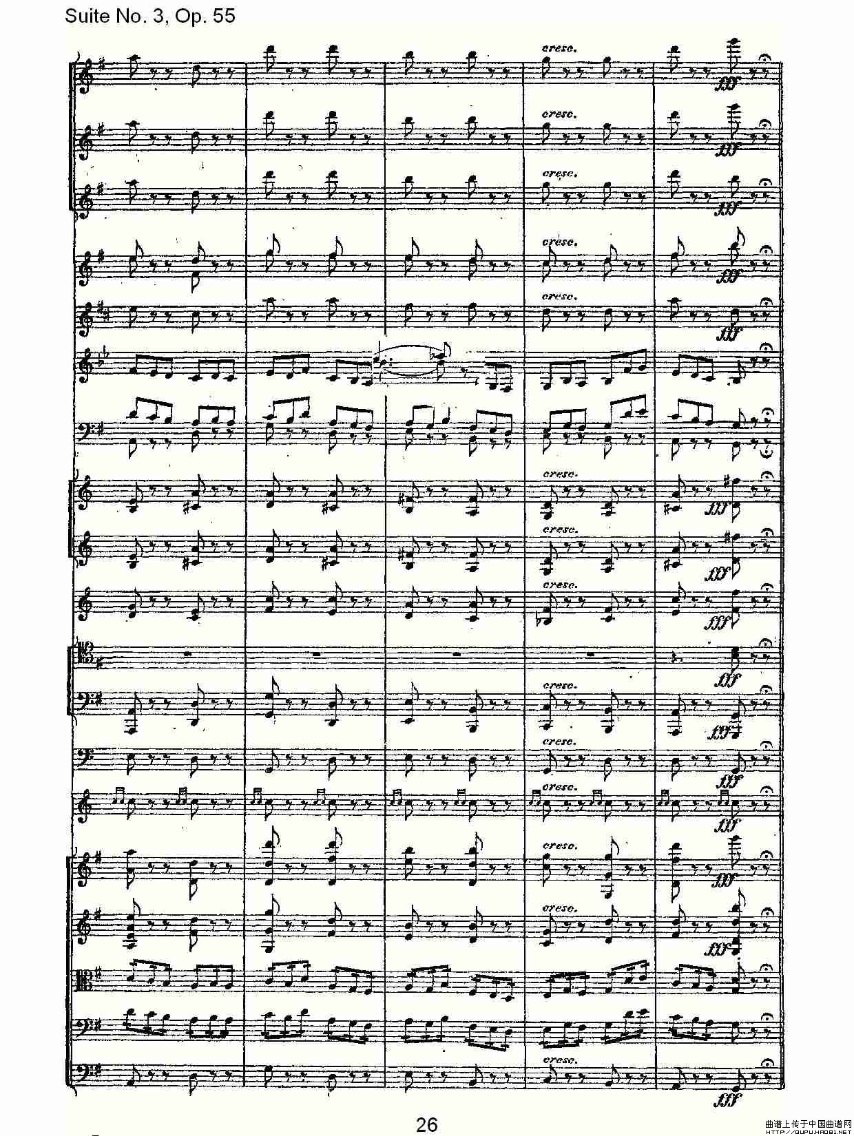 Suite No. 3, Op.55  第三套曲,Op.55第四乐章第一部（一）其它曲谱（图14）