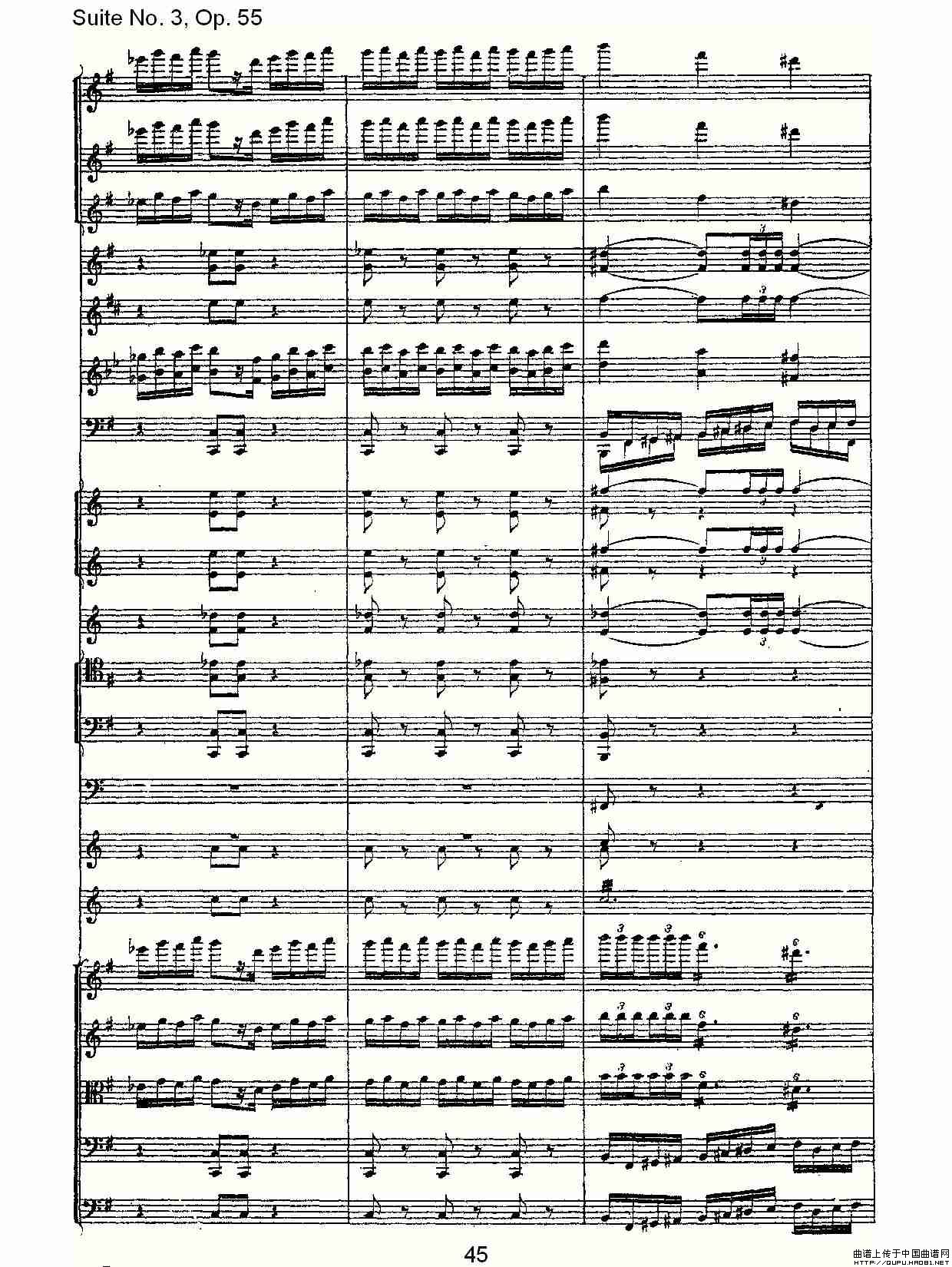 Suite No. 3, Op.55  第三套曲,Op.55第四乐章第二部（二）其它曲谱（图8）