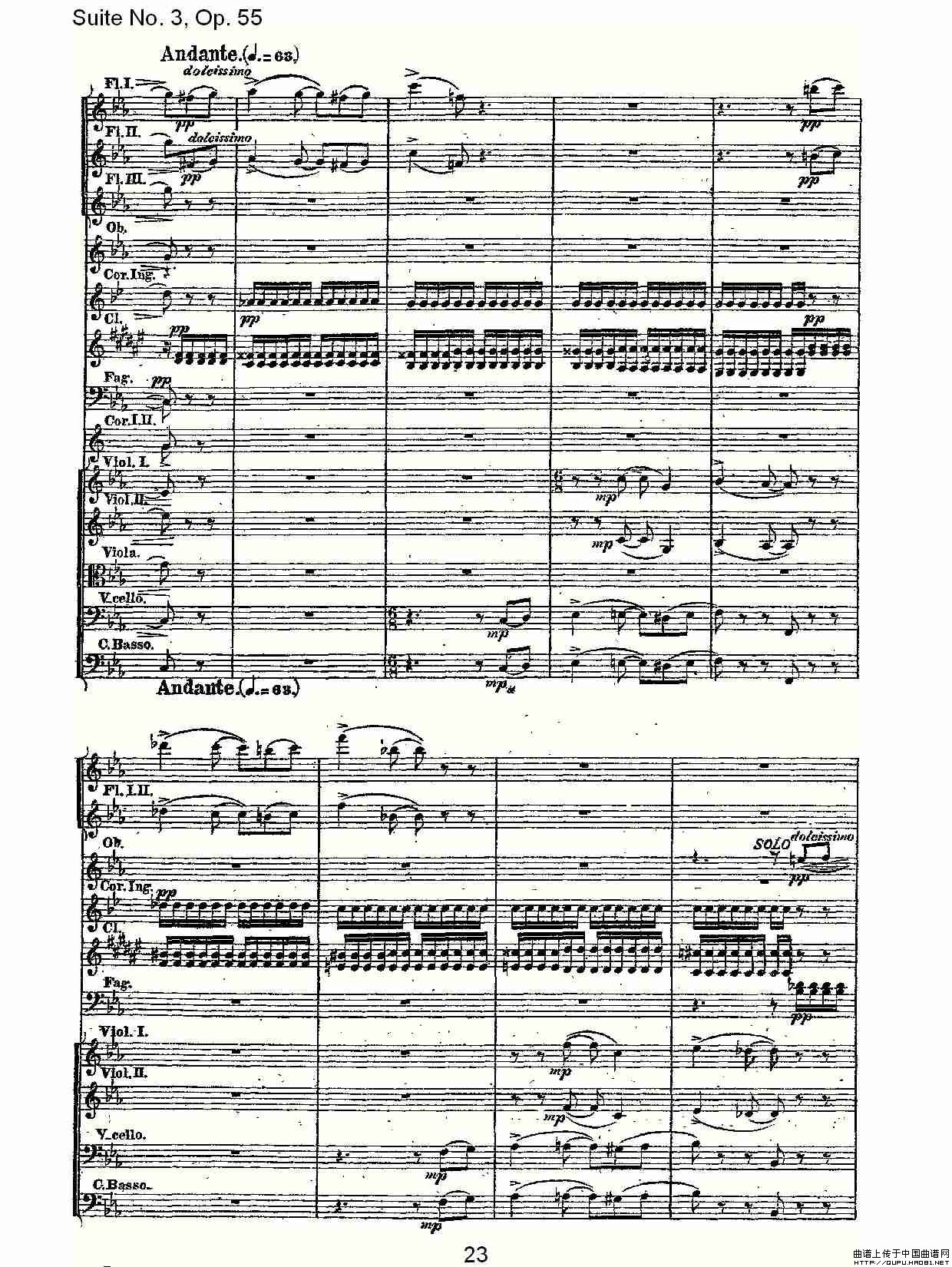 Suite No. 3, Op.55  第三套曲,Op.55第一乐章其它曲谱（图12）