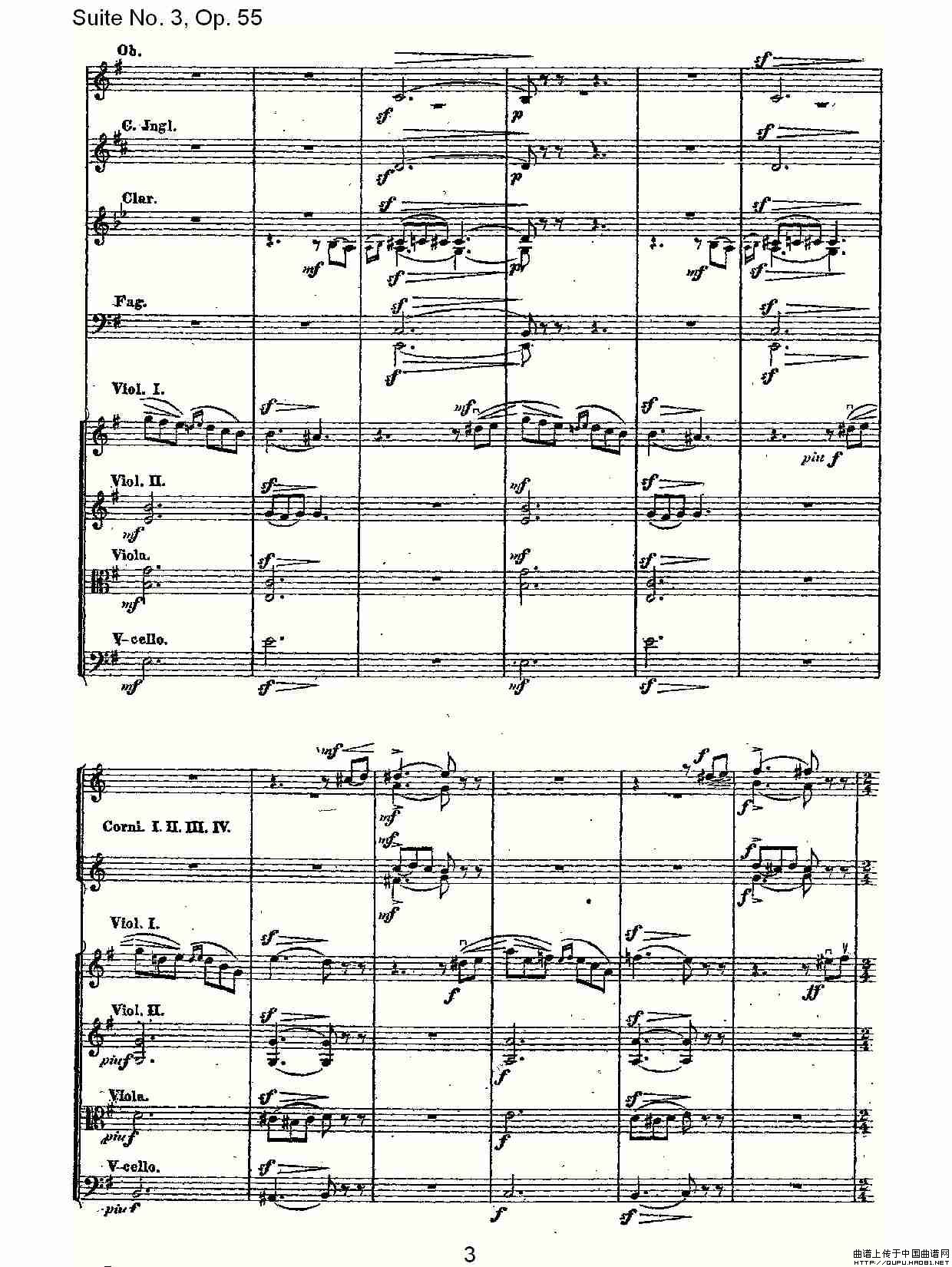 Suite No. 3, Op.55  第三套曲,Op.55第一乐章其它曲谱（图2）