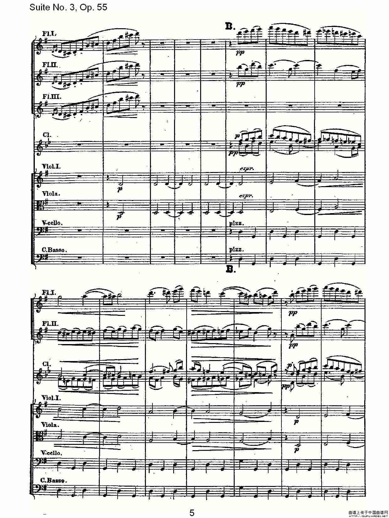 Suite No. 3, Op.55  第三套曲,Op.55第二乐章其它曲谱（图3）