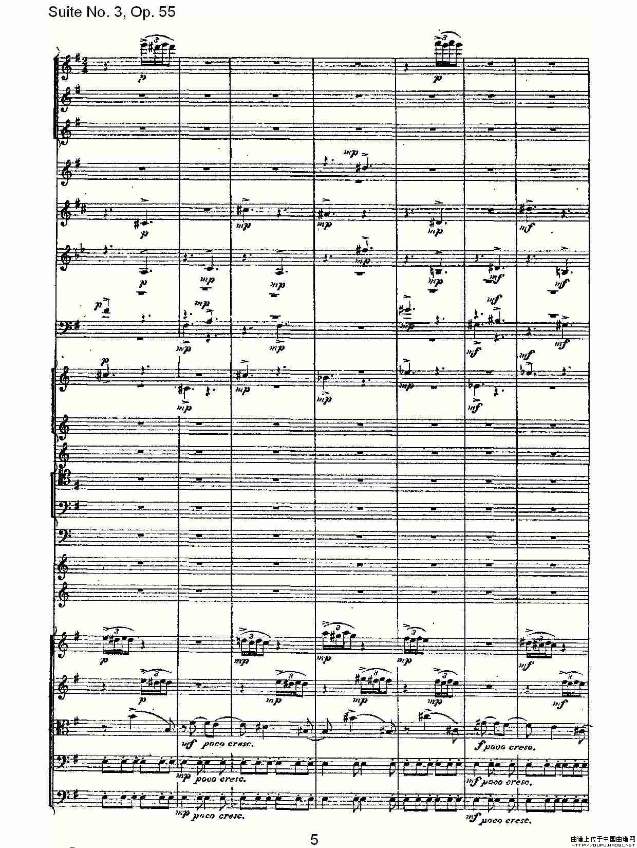 Suite No. 3, Op.55  第三套曲,Op.55第三乐章（一）其它曲谱（图3）