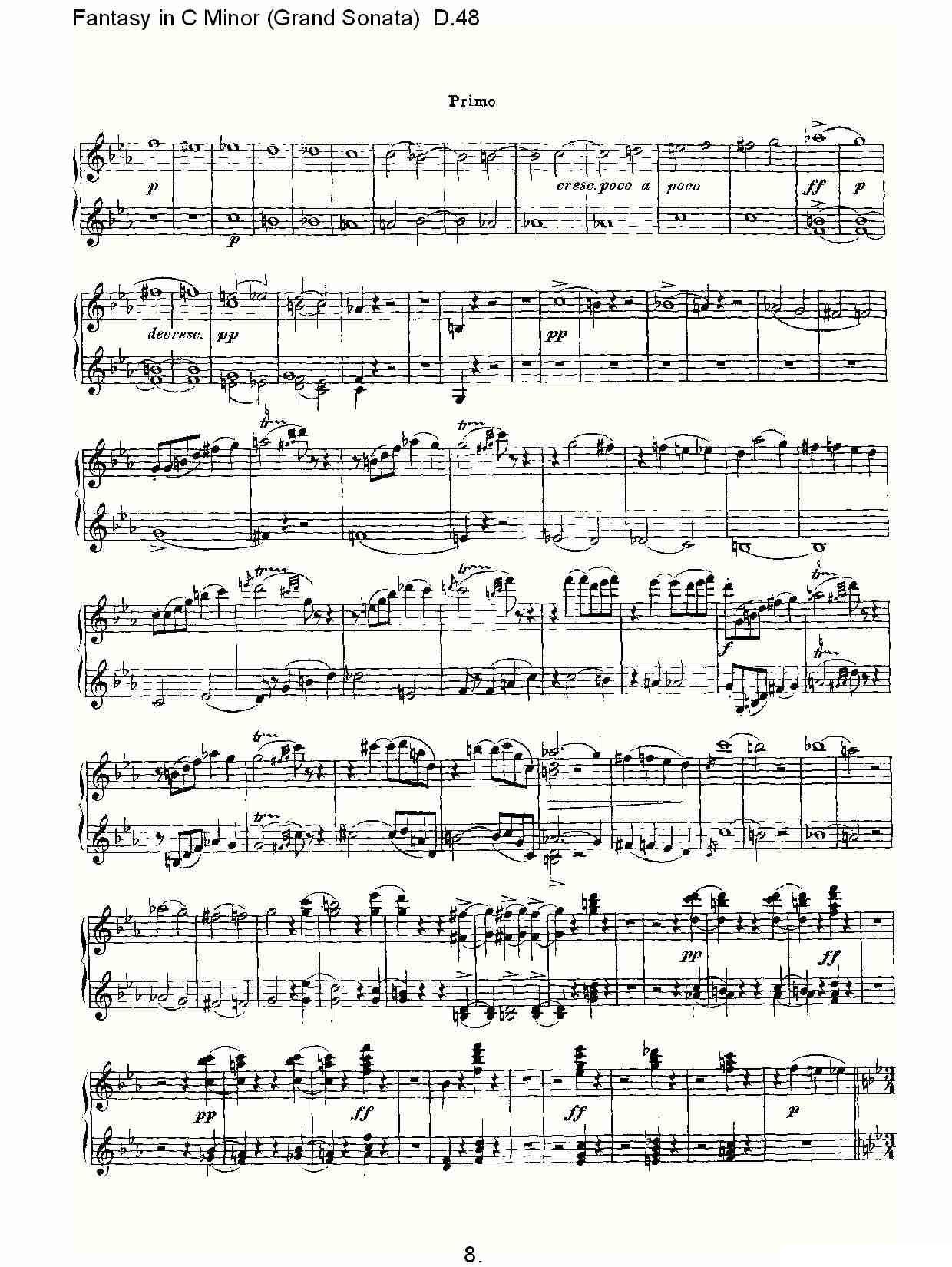 Fantasy in C Minor（Grand Sonata))D.4）其它曲谱（图8）
