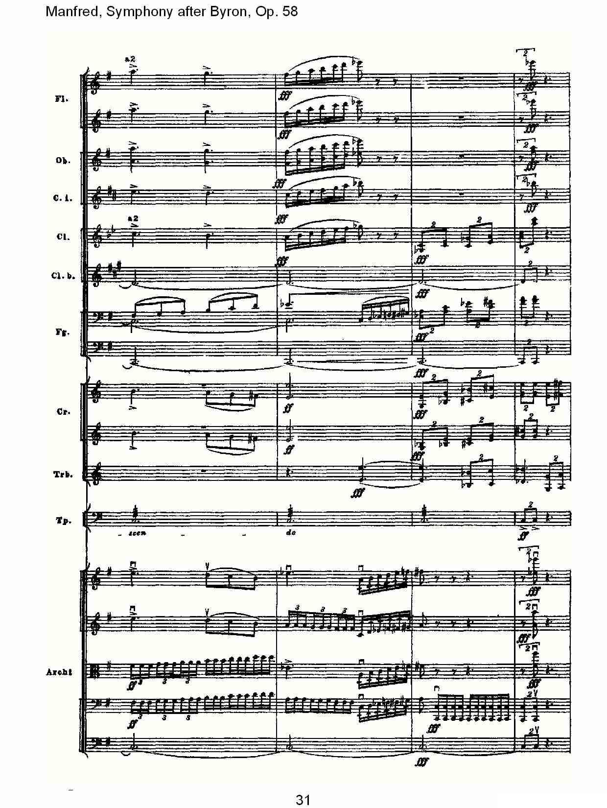 Manfred, Symphony after Byron, Op.58第三乐章（二）其它曲谱（图1）