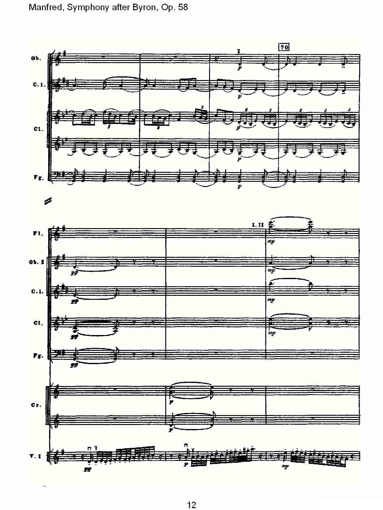 Manfred, Symphony after Byron, Op.58第三乐章（一）其它曲谱（图12）