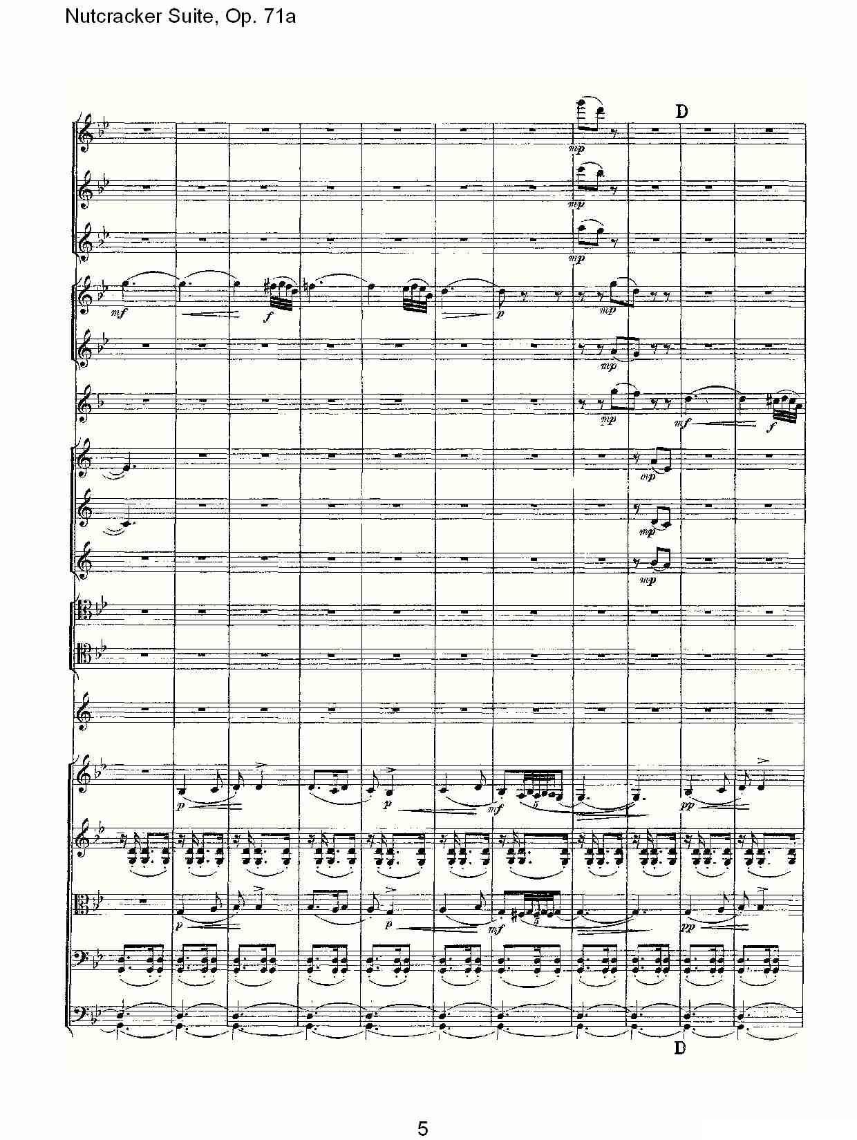 Nutcracker Suite, Op.71a（胡桃夹套曲，Op.71a 第五章）其它曲谱（图5）