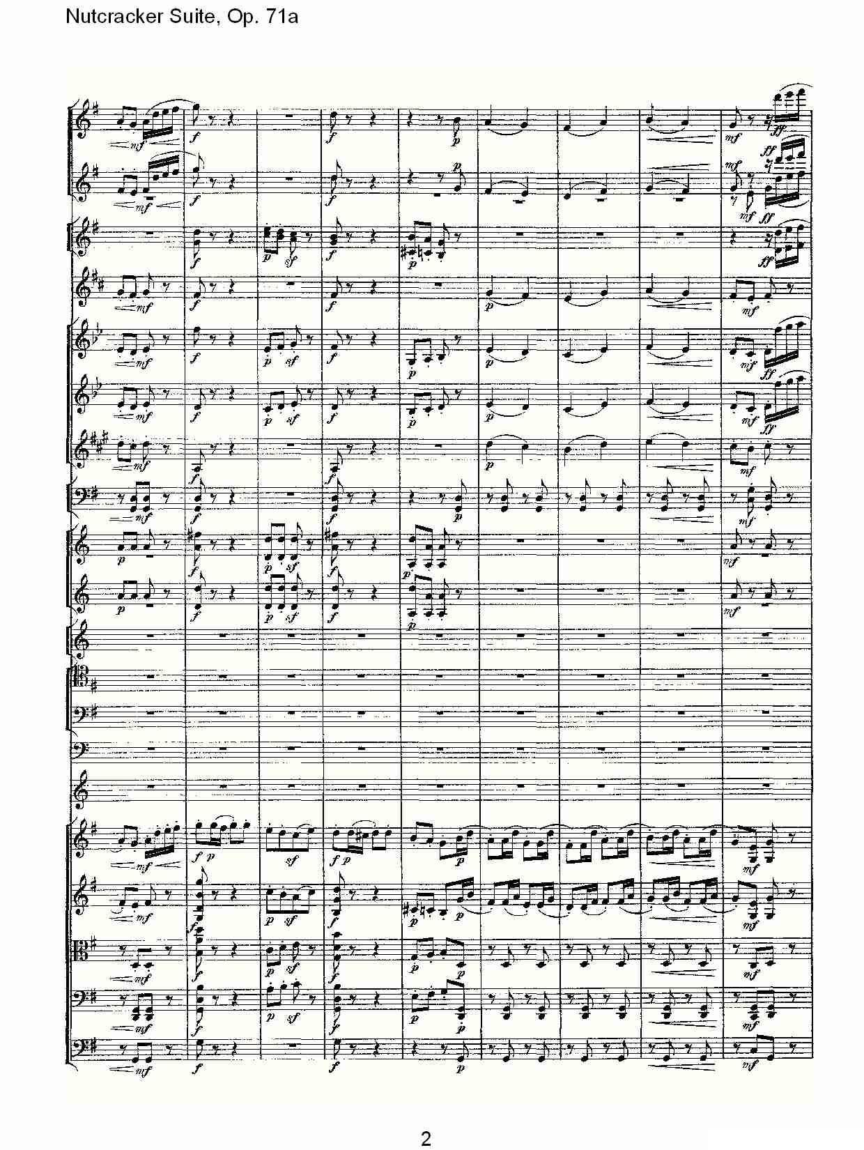Nutcracker Suite, Op.71a（胡桃夹套曲，Op.71a 第四章）其它曲谱（图2）