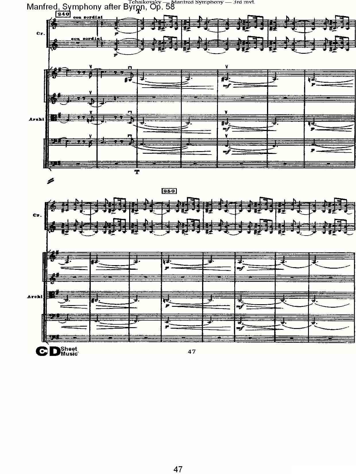 Manfred, Symphony after Byron, Op.58第三乐章（二）其它曲谱（图17）