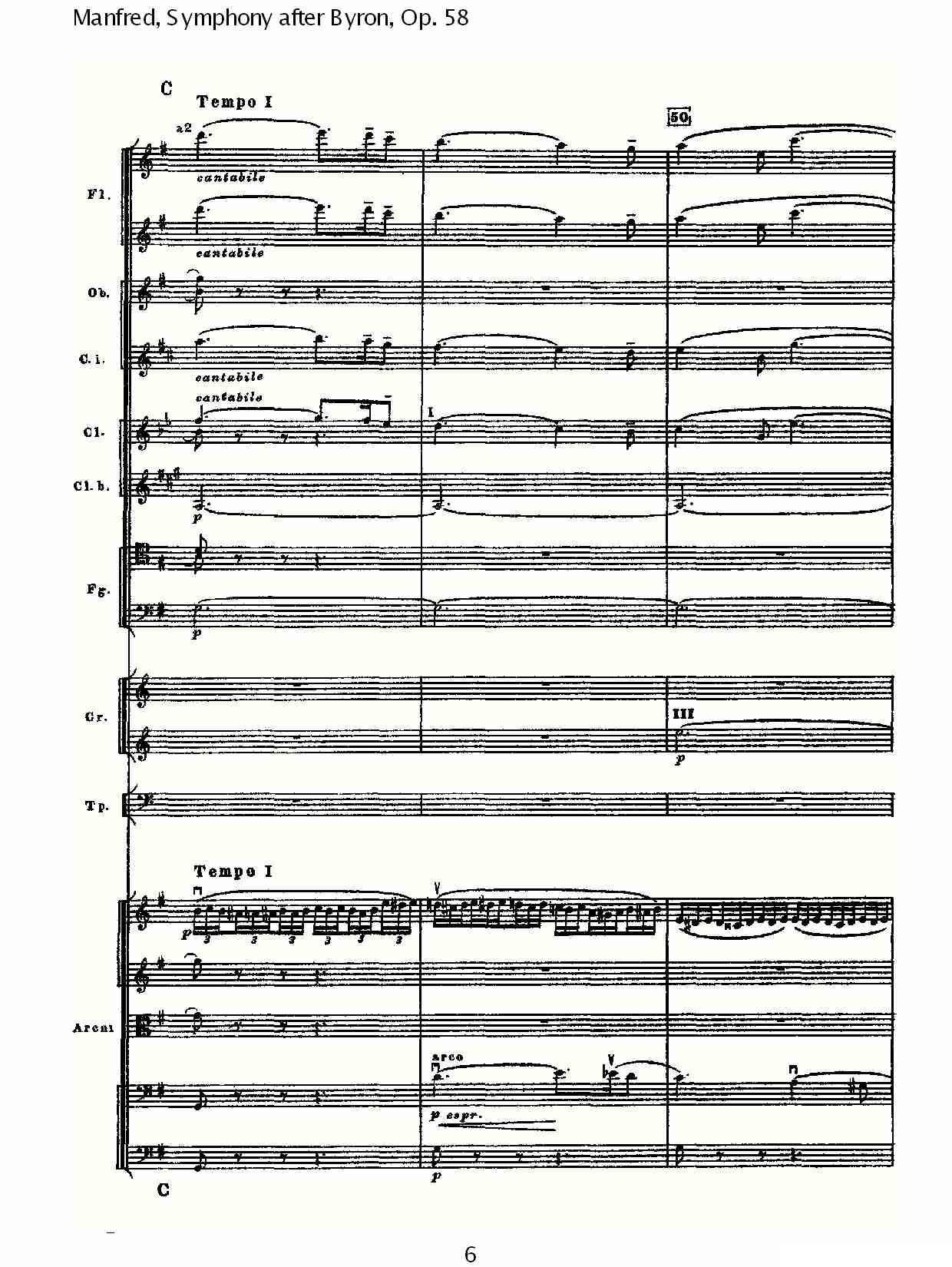 Manfred, Symphony after Byron, Op.58第三乐章（一）其它曲谱（图6）