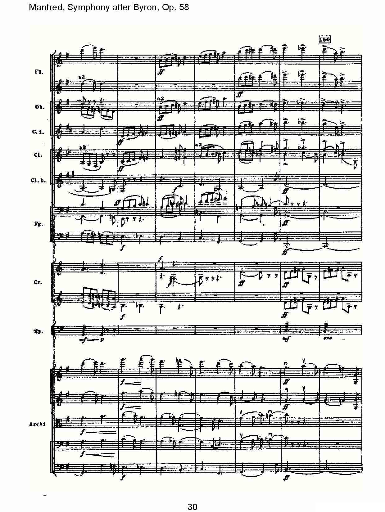 Manfred, Symphony after Byron, Op.58第三乐章（一）其它曲谱（图30）