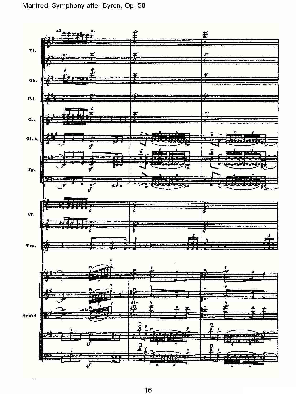 Manfred, Symphony after Byron, Op.58第三乐章（一）其它曲谱（图16）