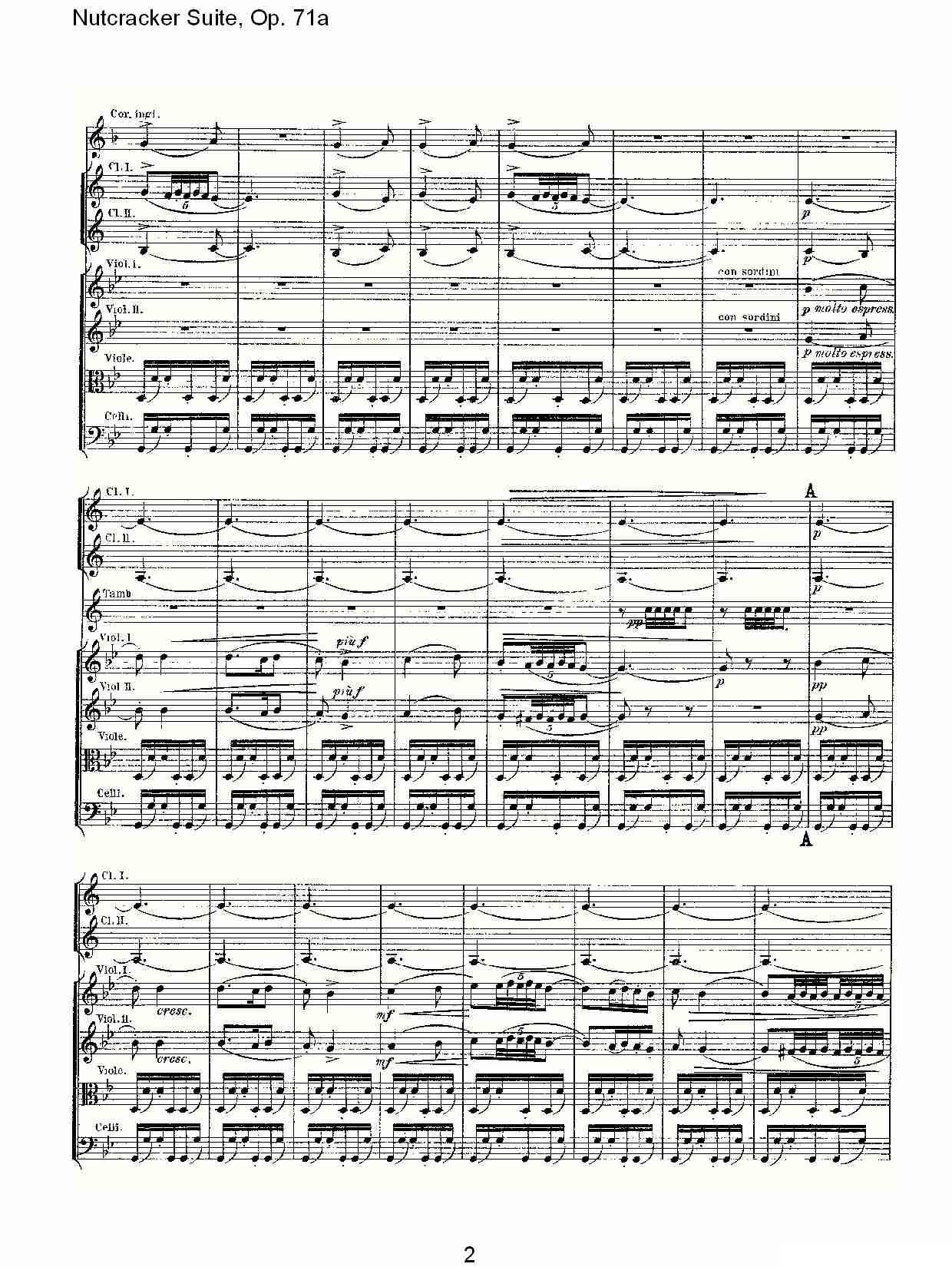 Nutcracker Suite, Op.71a（胡桃夹套曲，Op.71a 第五章）其它曲谱（图2）