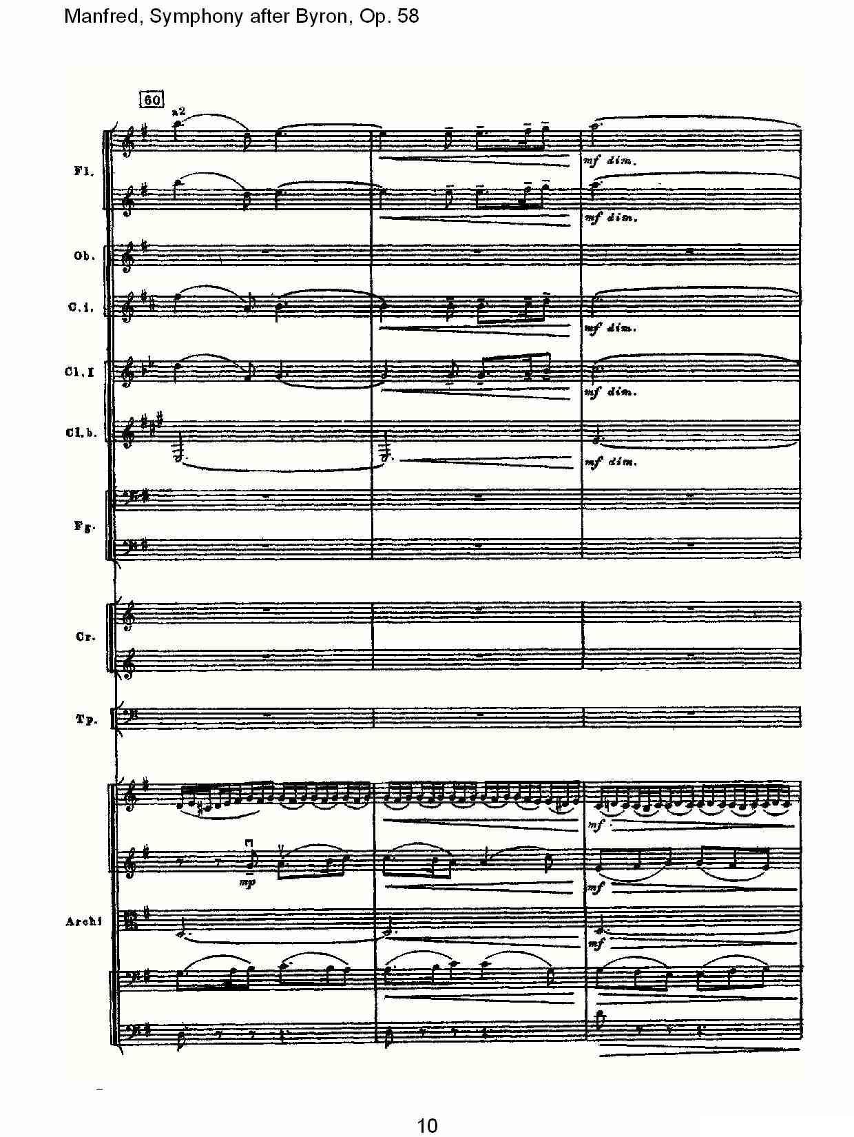 Manfred, Symphony after Byron, Op.58第三乐章（一）其它曲谱（图10）