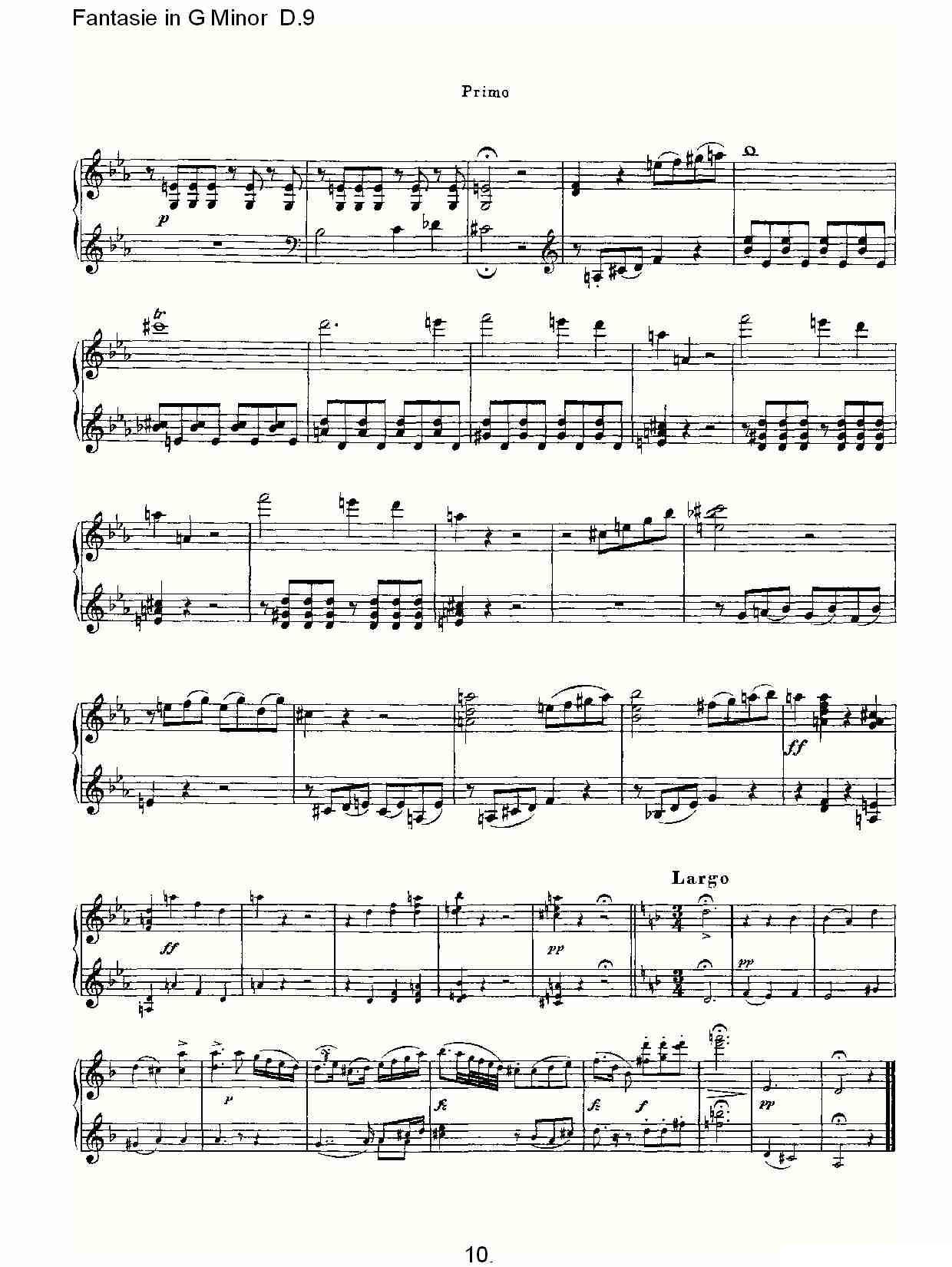 Fantasie in G Minor D.9（G小调幻想曲D.9）其它曲谱（图10）