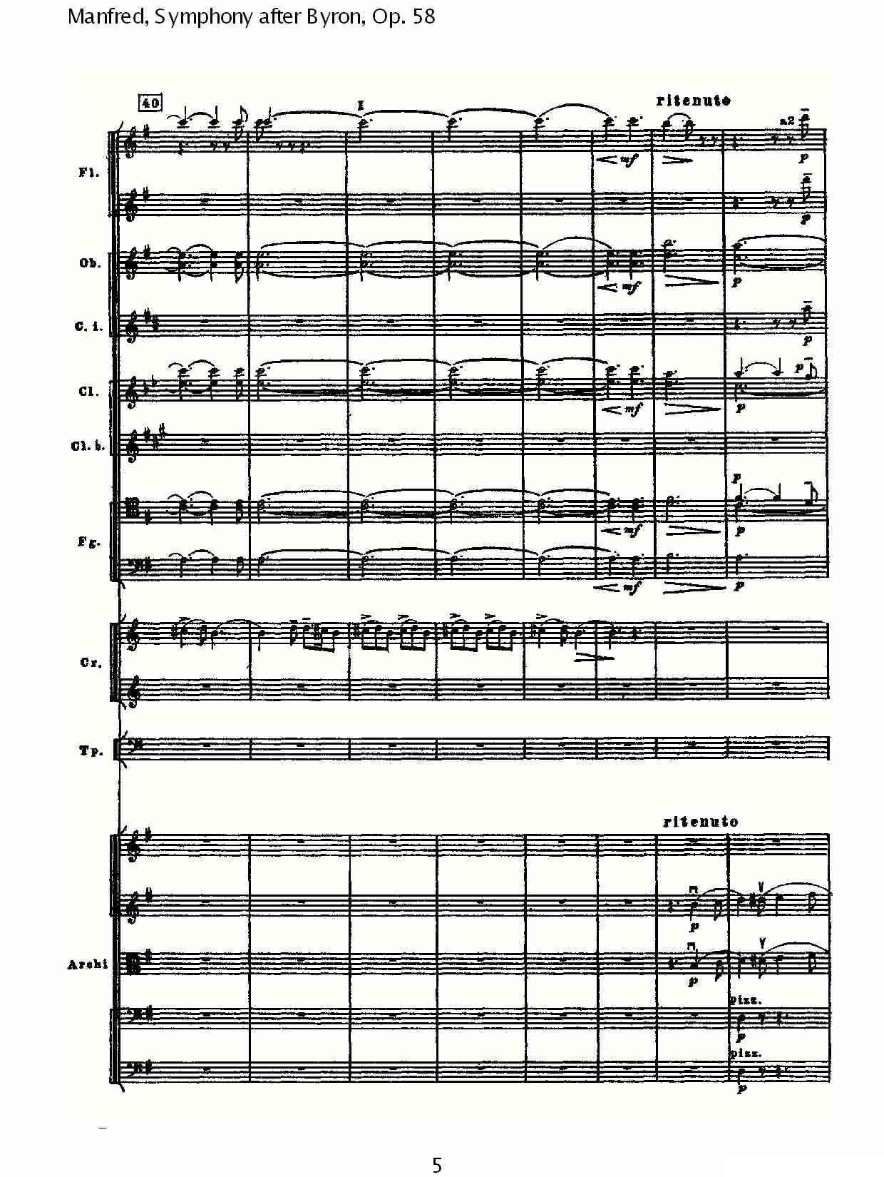 Manfred, Symphony after Byron, Op.58第三乐章（一）其它曲谱（图5）