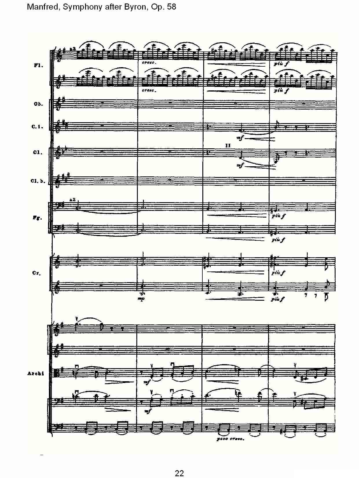 Manfred, Symphony after Byron, Op.58第三乐章（一）其它曲谱（图22）