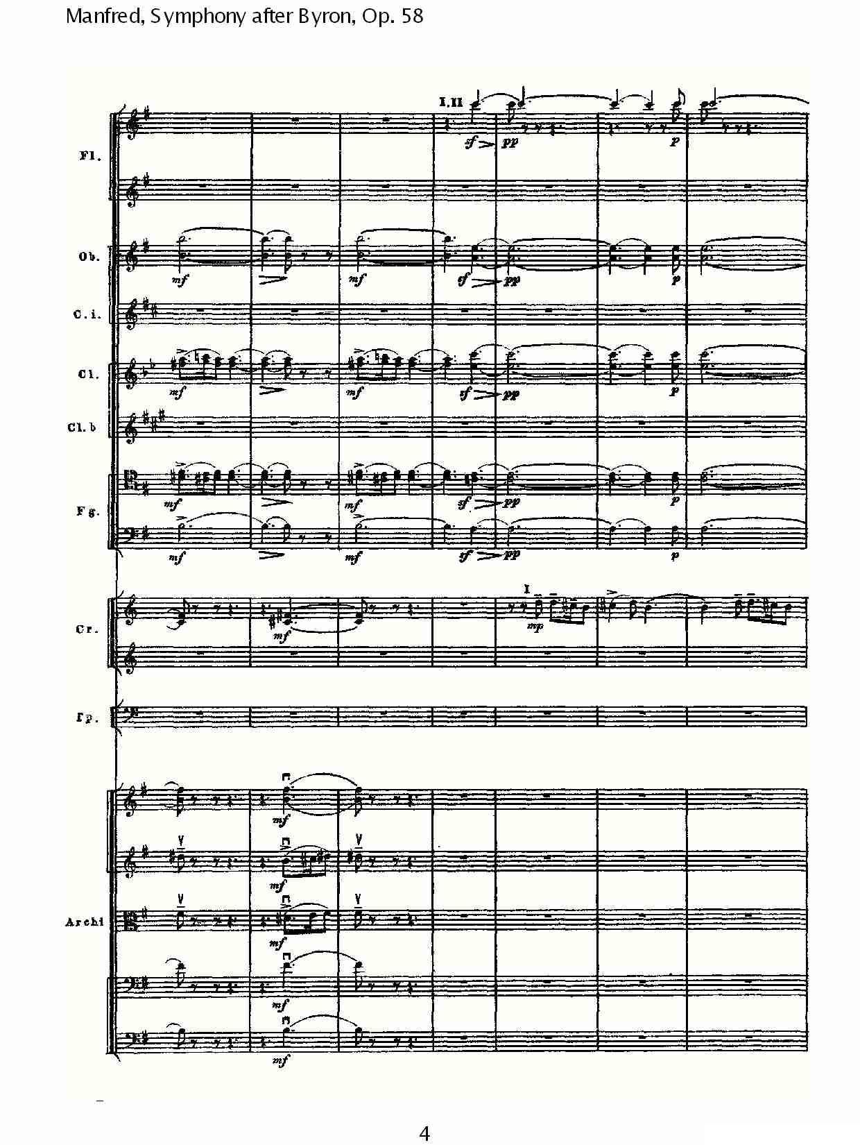 Manfred, Symphony after Byron, Op.58第三乐章（一）其它曲谱（图4）