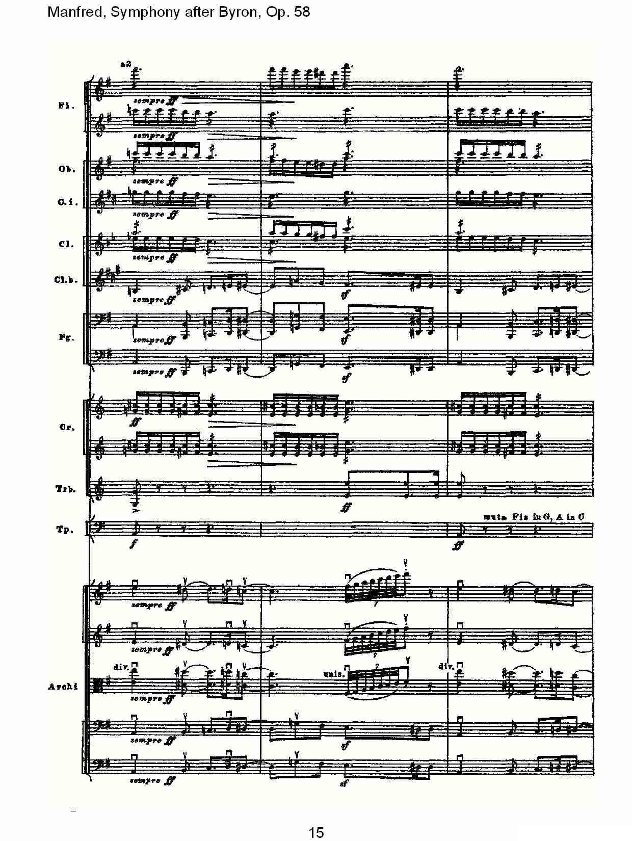 Manfred, Symphony after Byron, Op.58第三乐章（一）其它曲谱（图15）