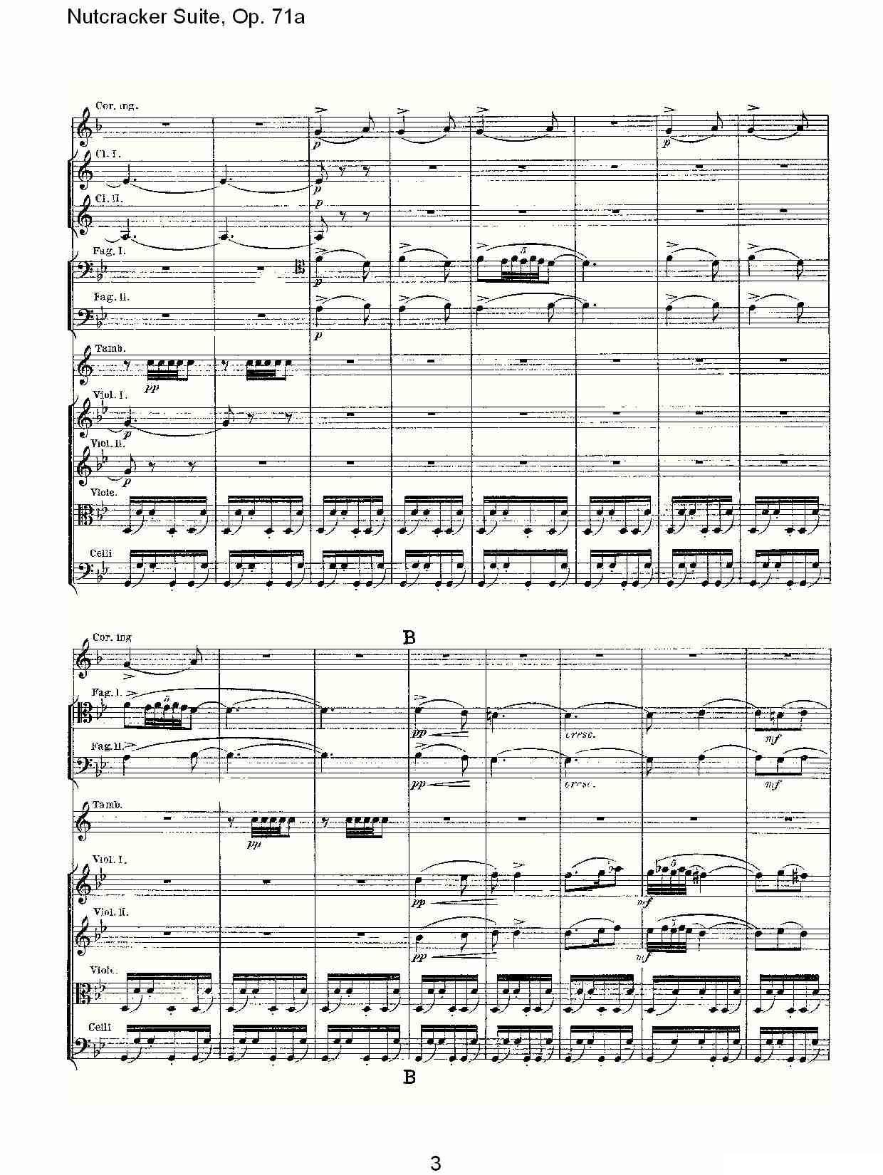 Nutcracker Suite, Op.71a（胡桃夹套曲，Op.71a 第五章）其它曲谱（图3）