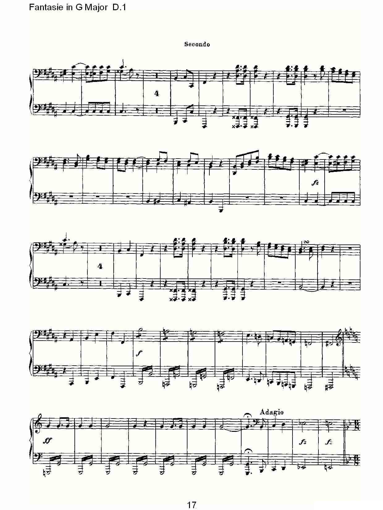 Fantasie in G Major D.1（G大调幻想曲D.1）其它曲谱（图17）