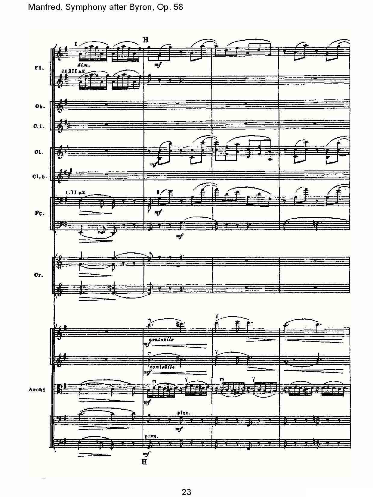 Manfred, Symphony after Byron, Op.58第三乐章（一）其它曲谱（图23）