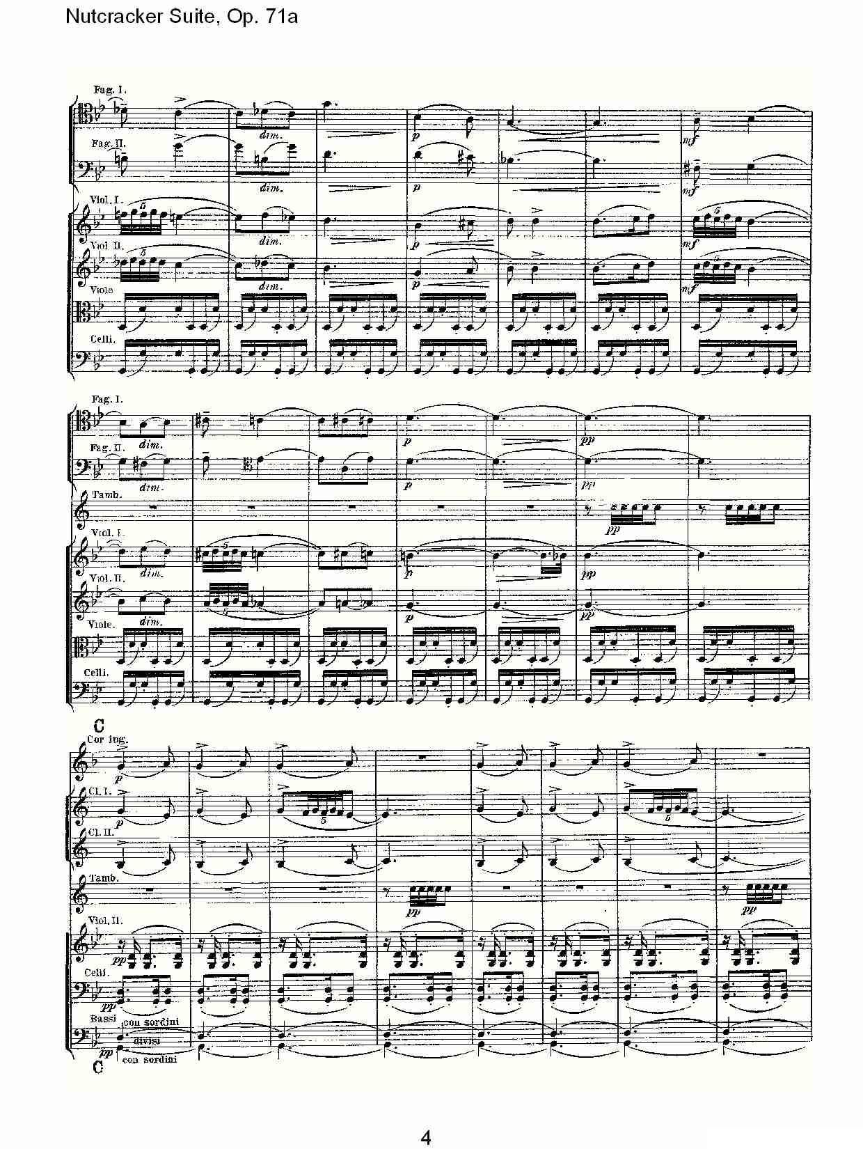 Nutcracker Suite, Op.71a（胡桃夹套曲，Op.71a 第五章）其它曲谱（图4）