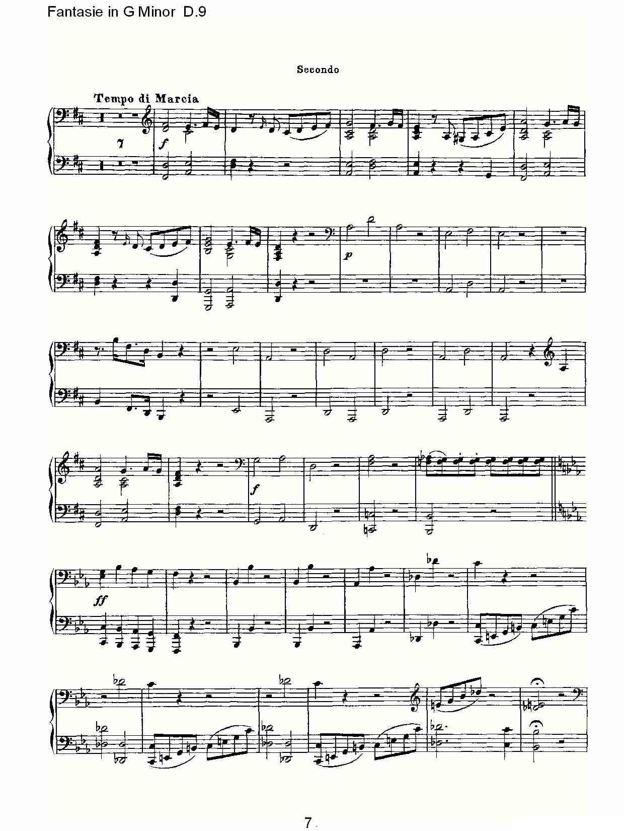 Fantasie in G Minor D.9（G小调幻想曲D.9）其它曲谱（图7）