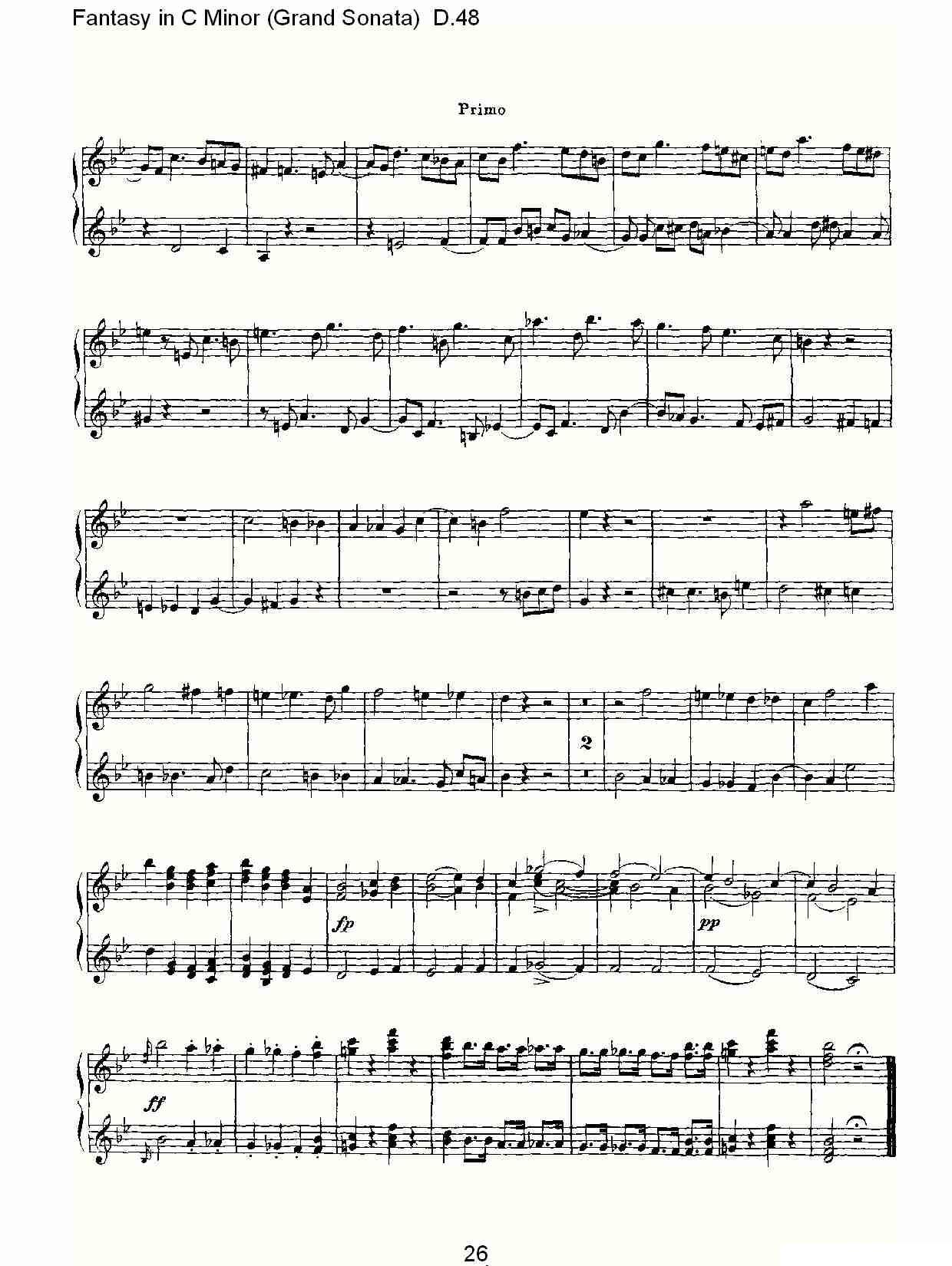 Fantasy in C Minor（Grand Sonata))D.4）其它曲谱（图27）