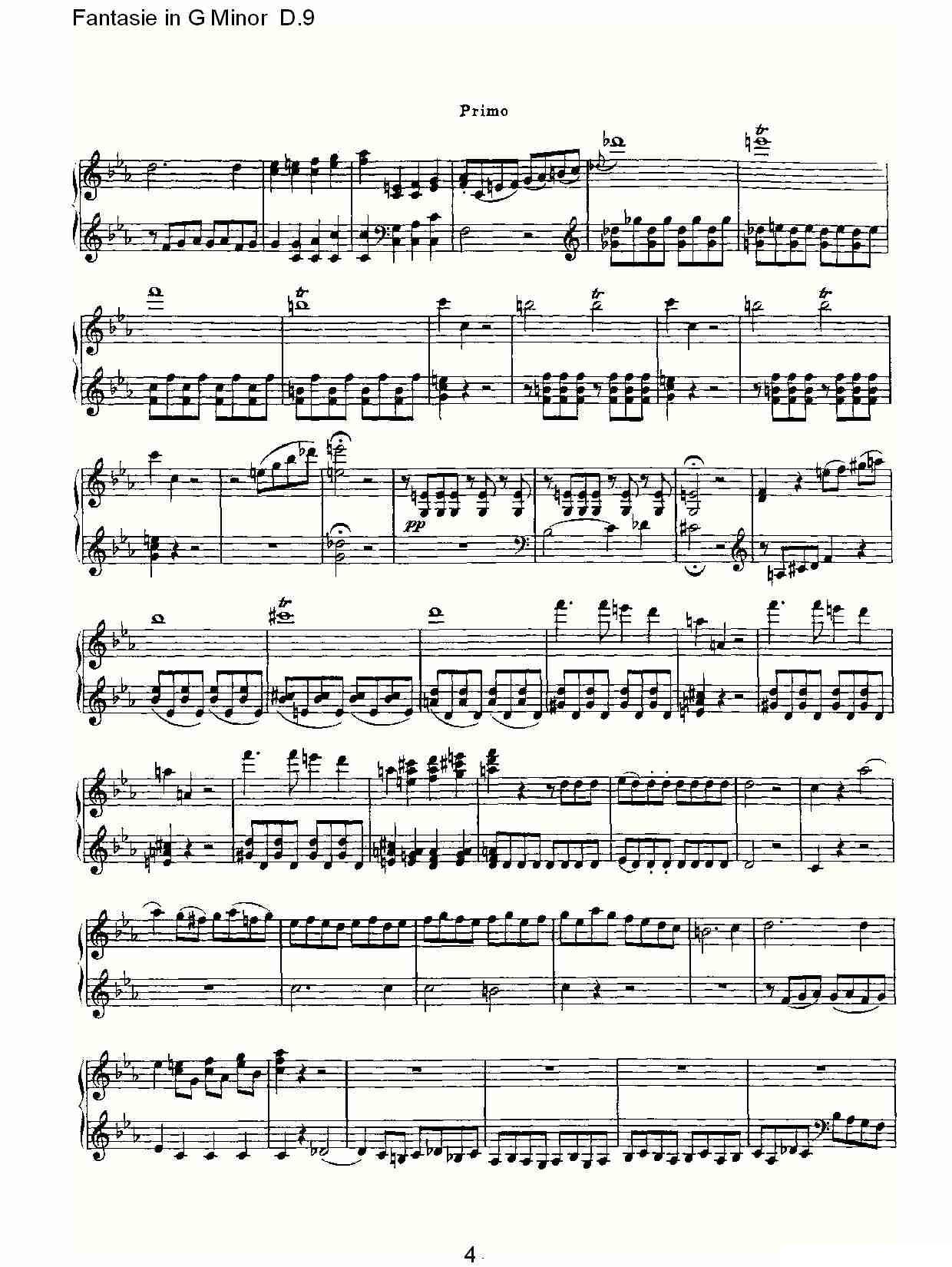Fantasie in G Minor D.9（G小调幻想曲D.9）其它曲谱（图4）