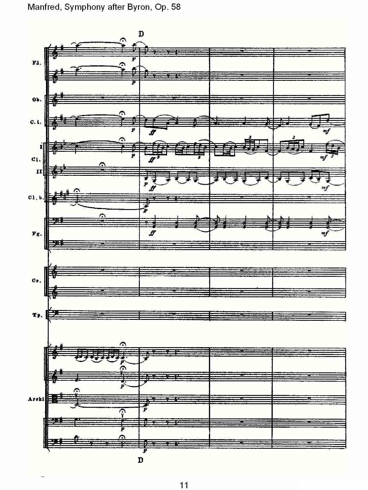 Manfred, Symphony after Byron, Op.58第三乐章（一）其它曲谱（图11）