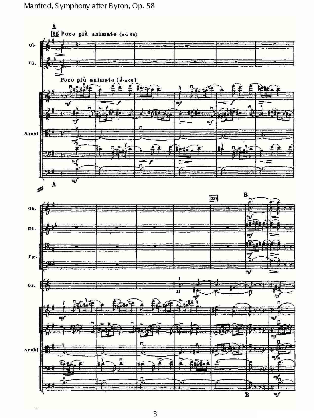 Manfred, Symphony after Byron, Op.58第三乐章（一）其它曲谱（图3）