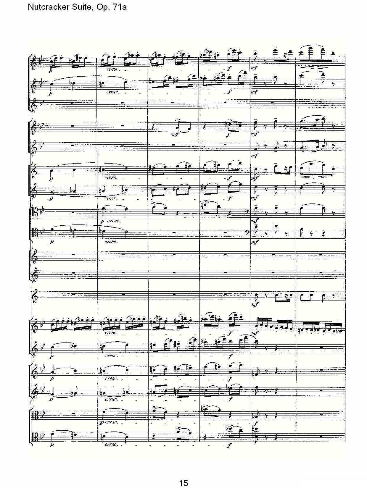 Nutcracker Suite, Op.71a（胡桃夹套曲，Op.71a 第一章）其它曲谱（图15）