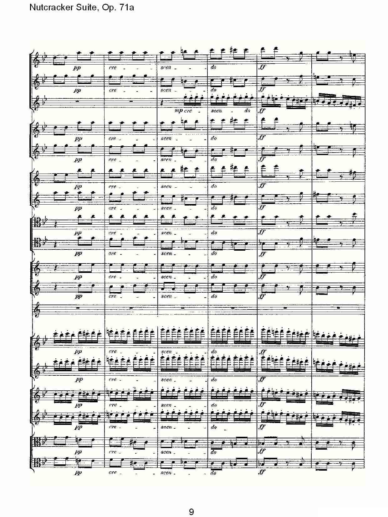 Nutcracker Suite, Op.71a（胡桃夹套曲，Op.71a 第一章）其它曲谱（图9）