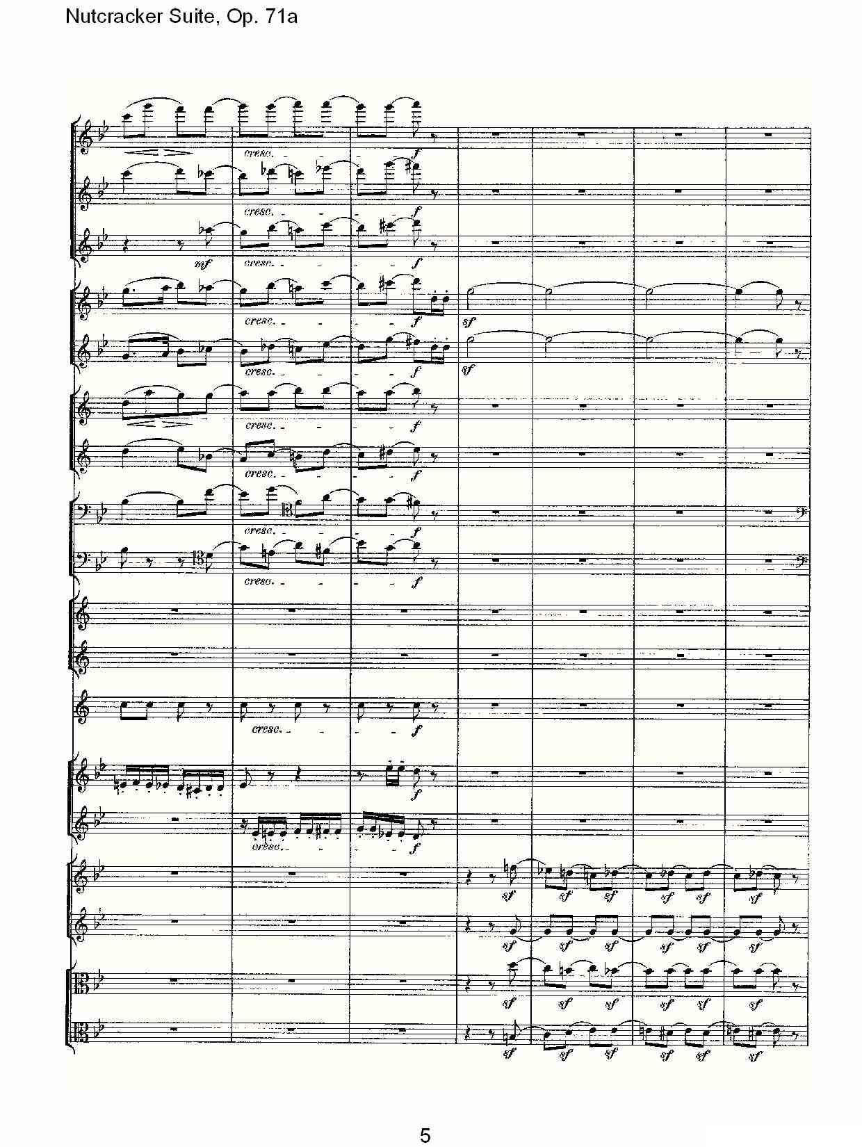 Nutcracker Suite, Op.71a（胡桃夹套曲，Op.71a 第一章）其它曲谱（图5）
