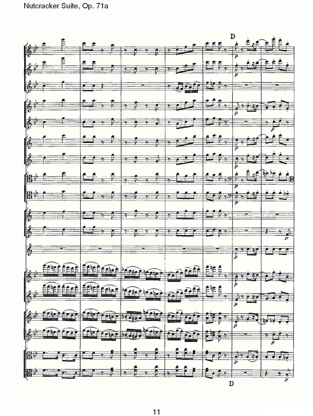 Nutcracker Suite, Op.71a（胡桃夹套曲，Op.71a 第一章）其它曲谱（图11）