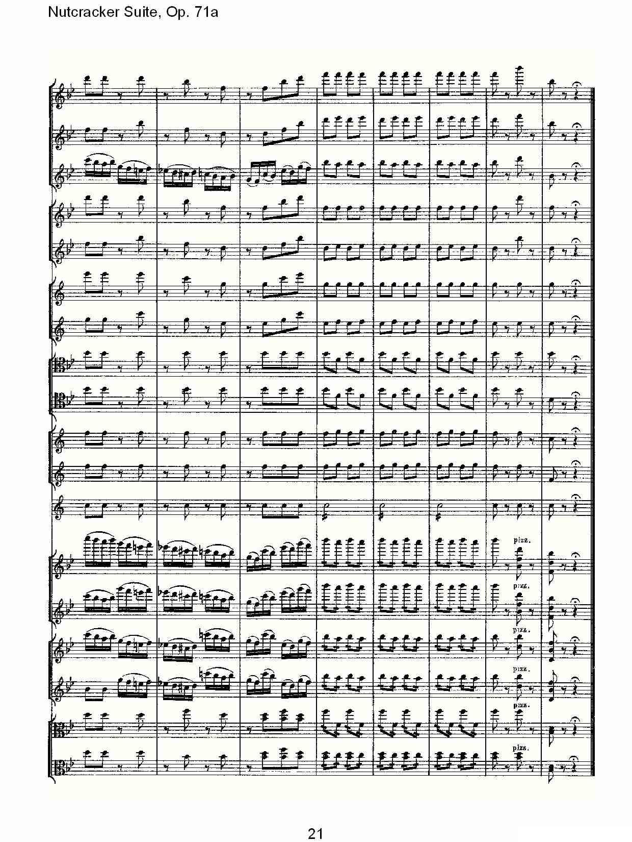 Nutcracker Suite, Op.71a（胡桃夹套曲，Op.71a 第一章）其它曲谱（图21）