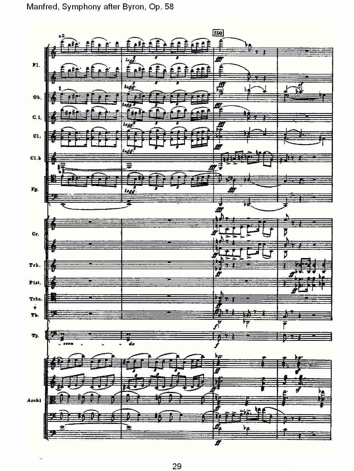 Manfred, Symphony after Byron, Op.58第一乐章（一）其它曲谱（图29）