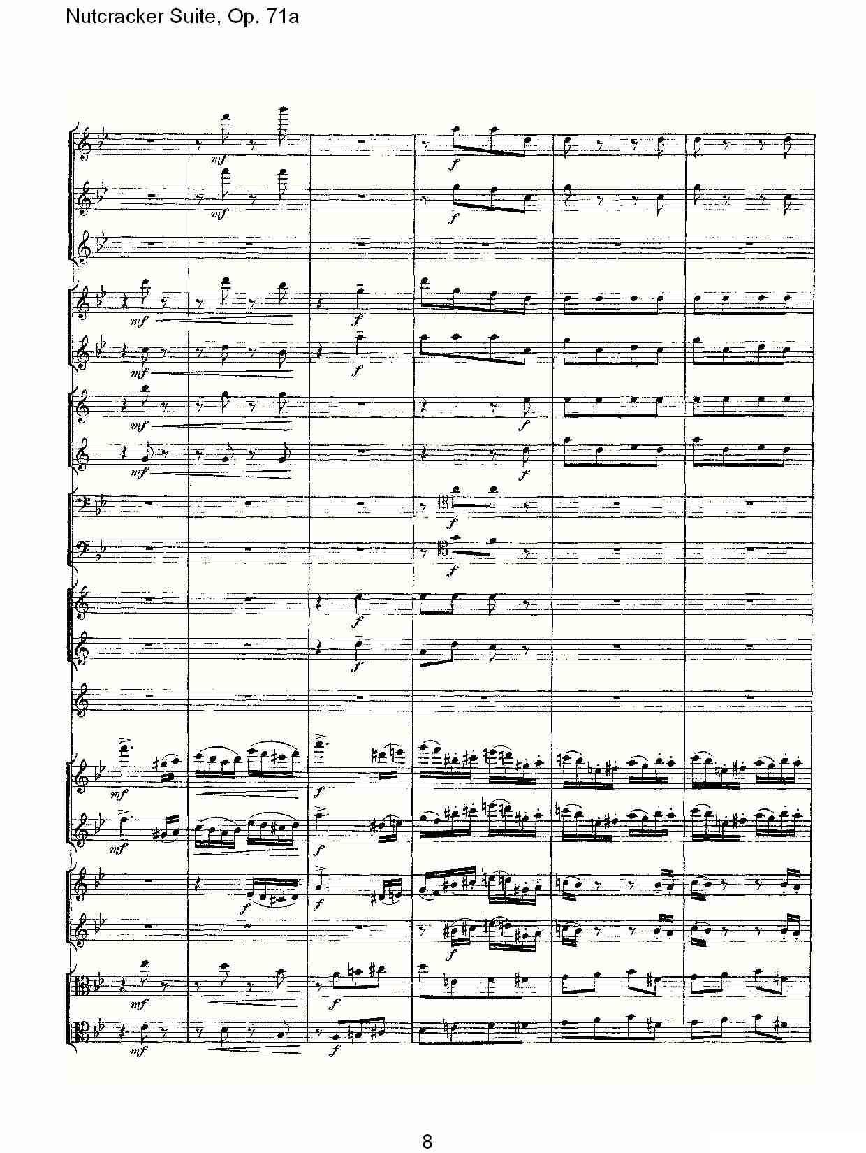 Nutcracker Suite, Op.71a（胡桃夹套曲，Op.71a 第一章）其它曲谱（图8）