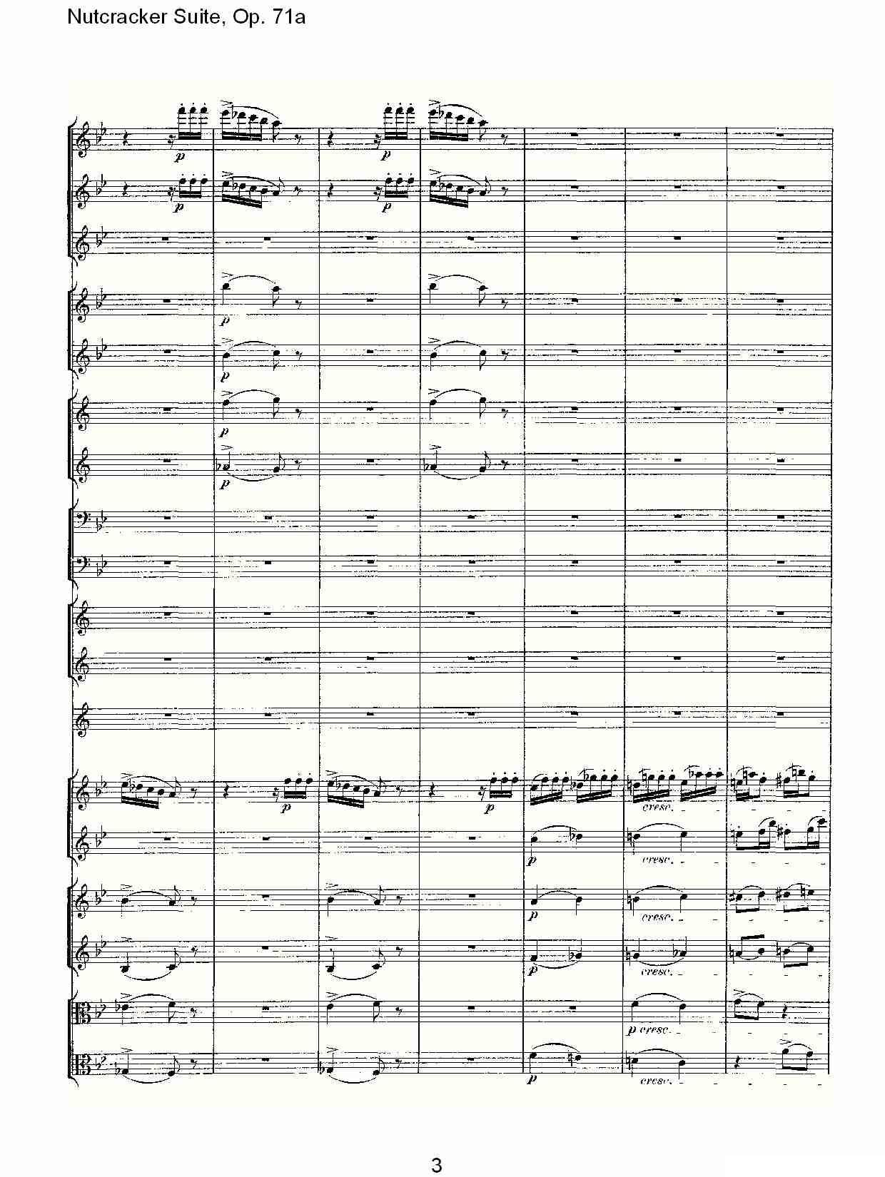 Nutcracker Suite, Op.71a（胡桃夹套曲，Op.71a 第一章）其它曲谱（图3）