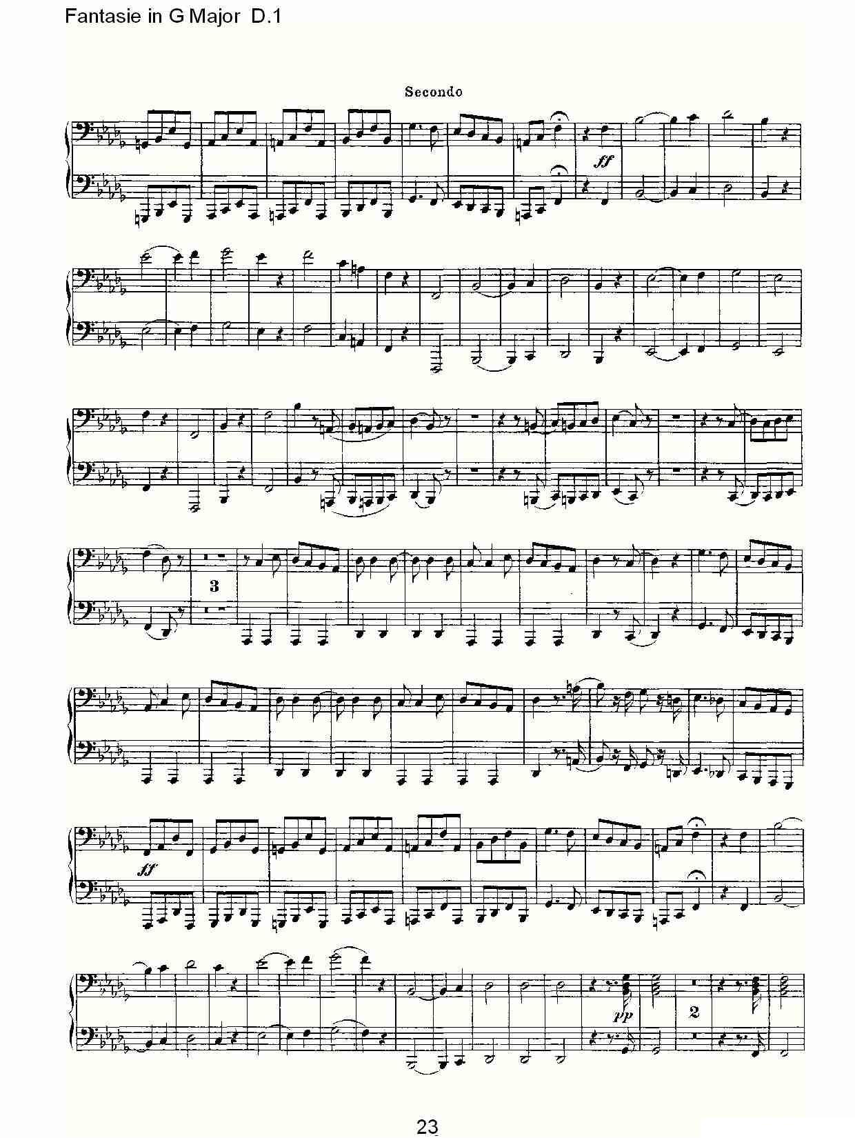 Fantasie in G Major D.1（G大调幻想曲D.1）其它曲谱（图23）