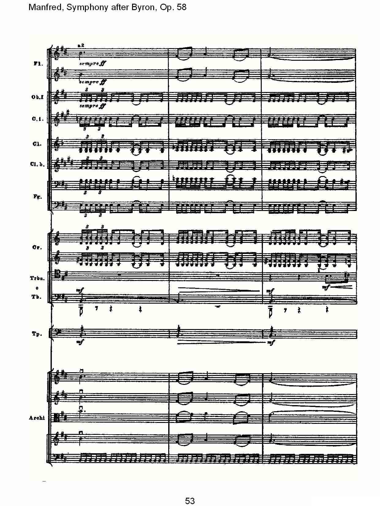 Manfred, Symphony after Byron, Op.58第一乐章（二）其它曲谱（图18）