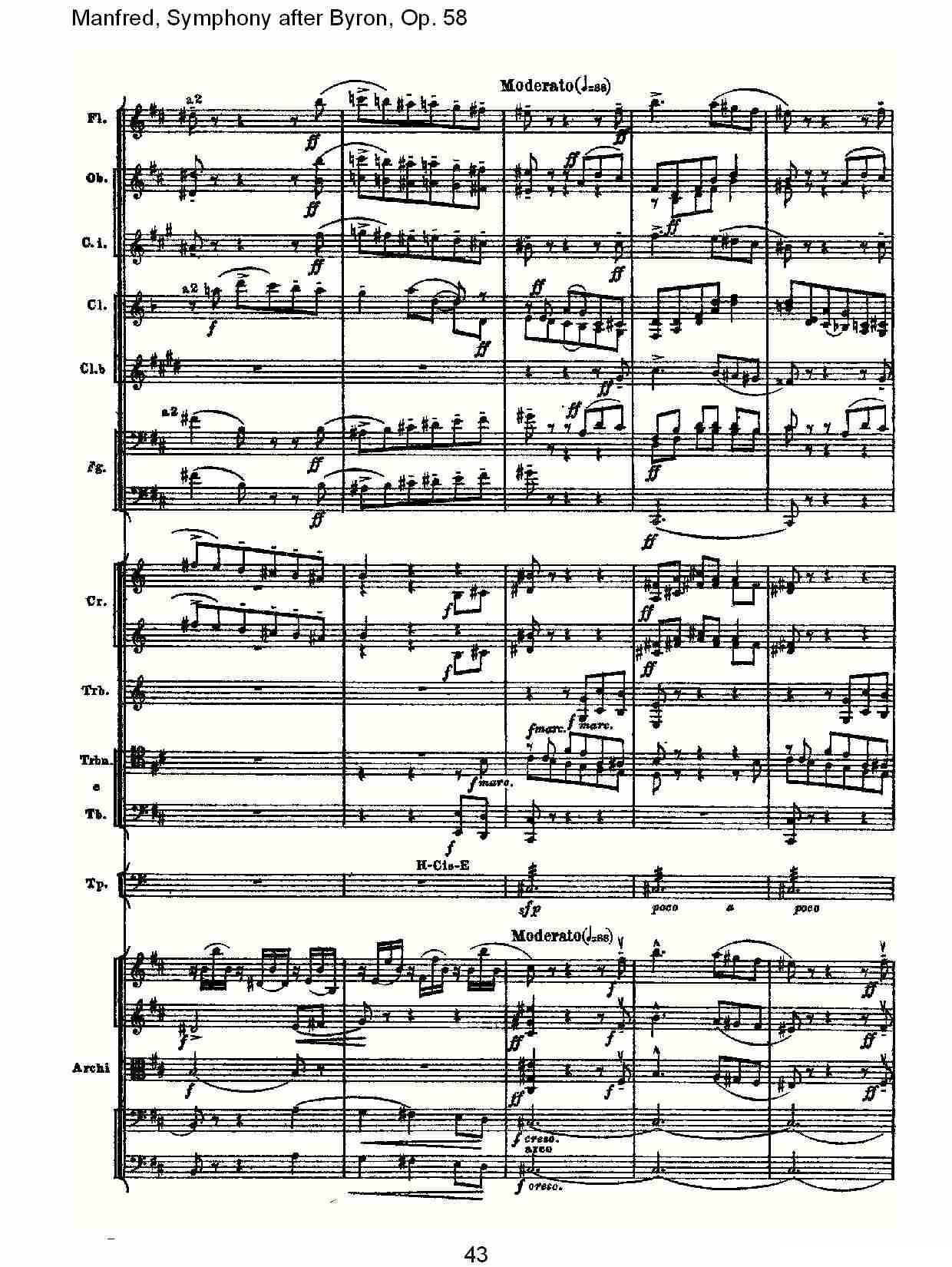 Manfred, Symphony after Byron, Op.58第一乐章（二）其它曲谱（图8）