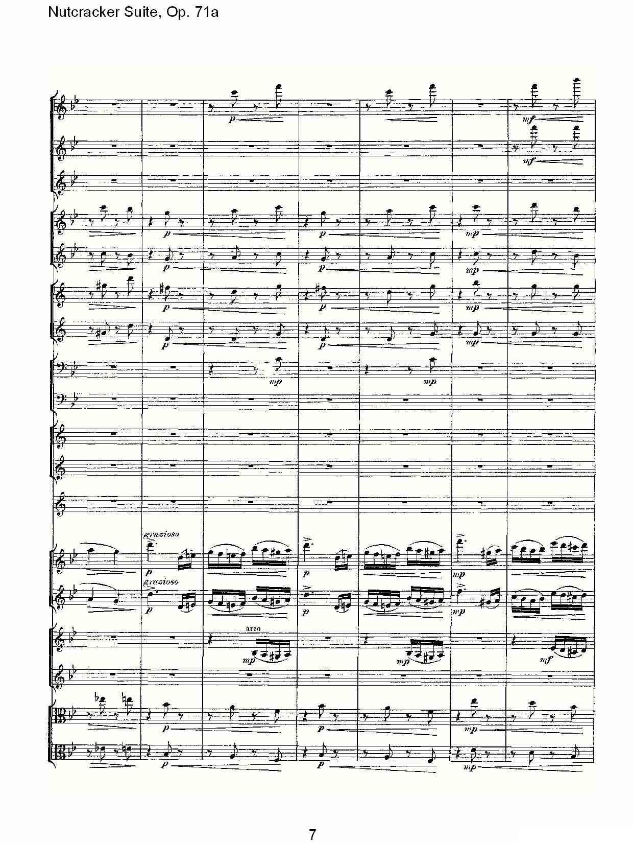 Nutcracker Suite, Op.71a（胡桃夹套曲，Op.71a 第一章）其它曲谱（图7）