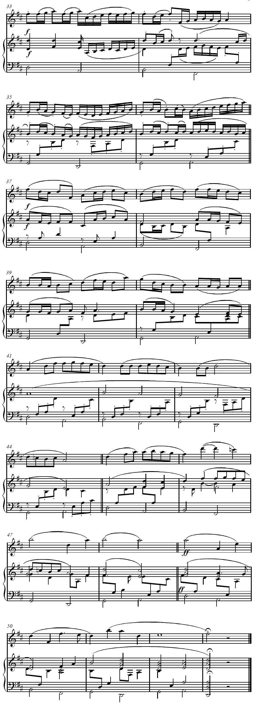 Canon in D（卡农、长笛+钢琴伴奏）其它曲谱（图2）