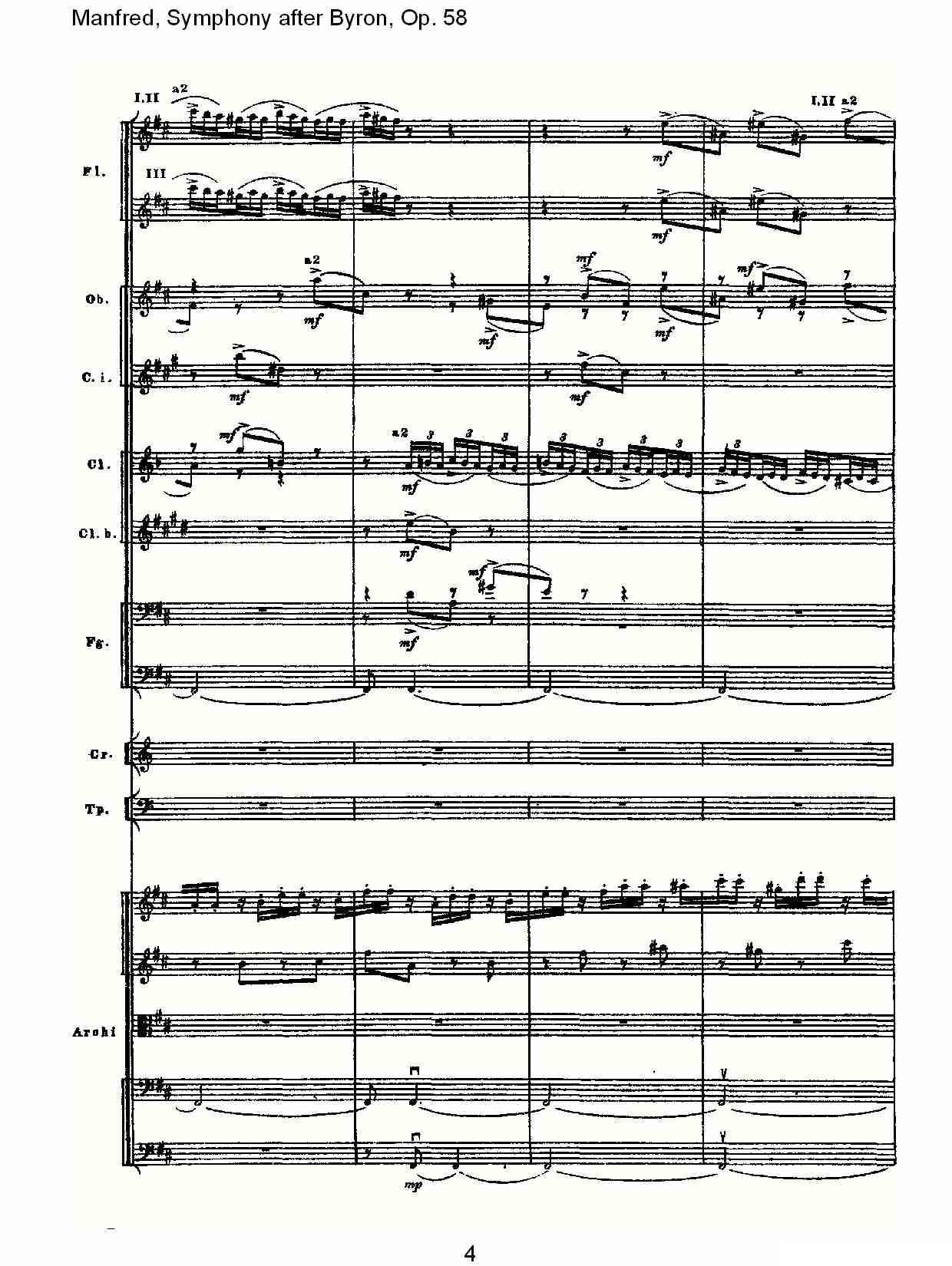 Manfred, Symphony after Byron, Op.58第二乐章（一）其它曲谱（图4）