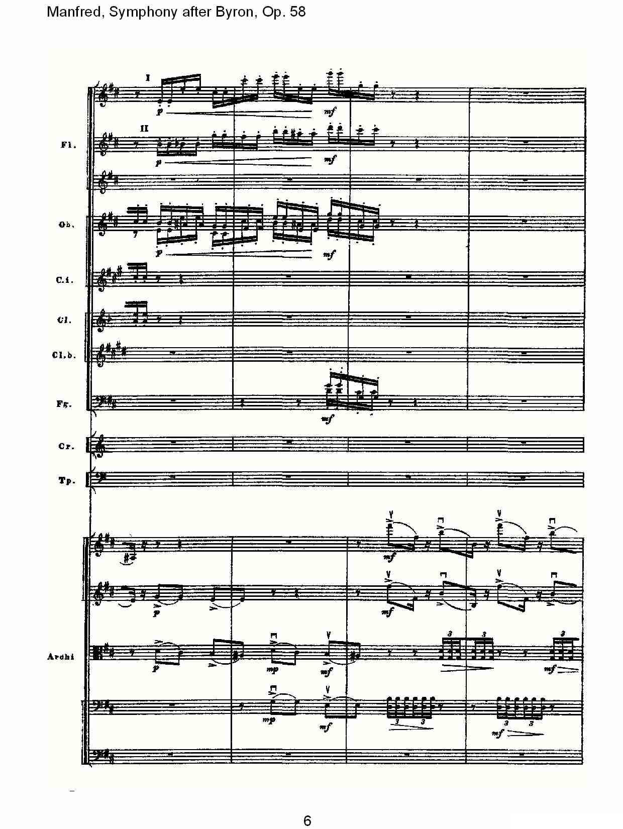 Manfred, Symphony after Byron, Op.58第二乐章（一）其它曲谱（图6）