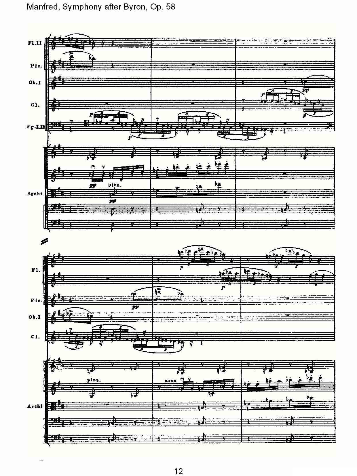 Manfred, Symphony after Byron, Op.58第二乐章（一）其它曲谱（图13）