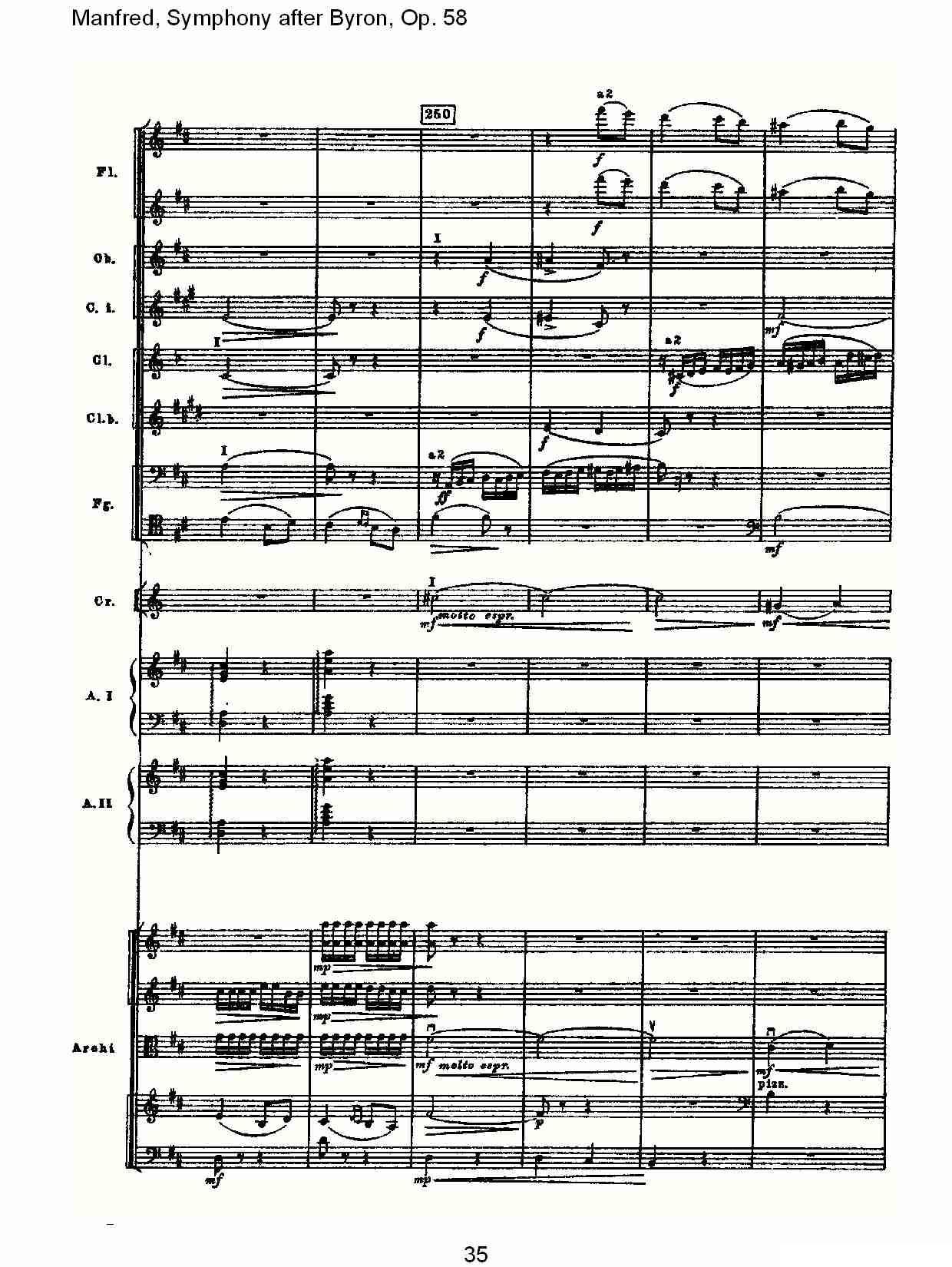 Manfred, Symphony after Byron, Op.58第二乐章（二）其它曲谱（图5）