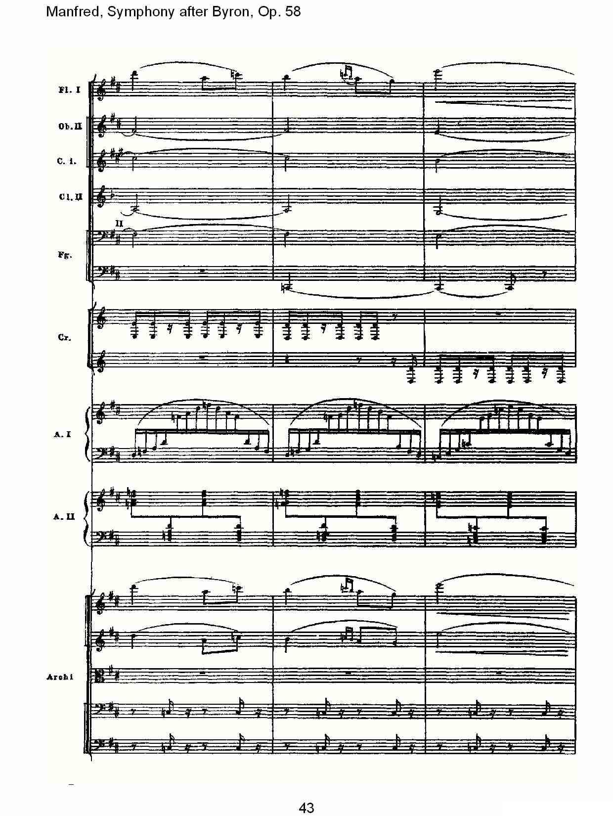 Manfred, Symphony after Byron, Op.58第二乐章（二）其它曲谱（图13）