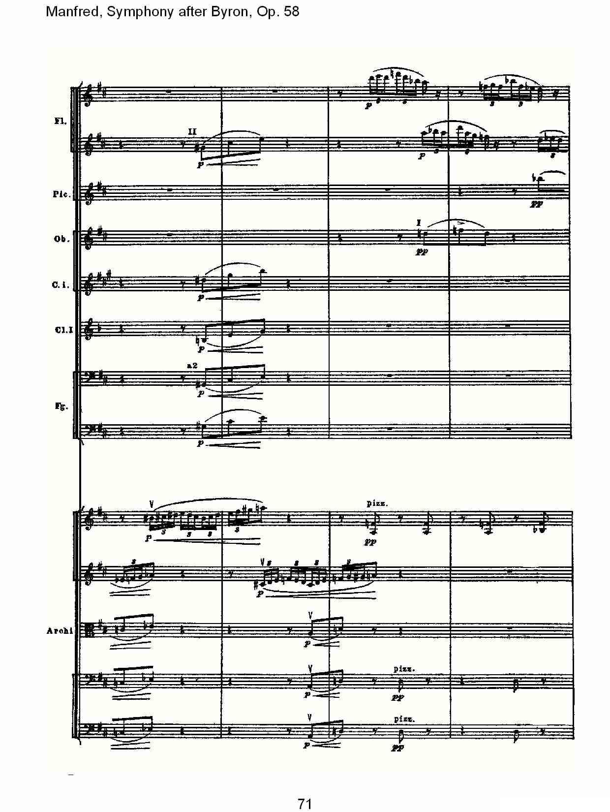 Manfred, Symphony after Byron, Op.58第二乐章（三）其它曲谱（图11）